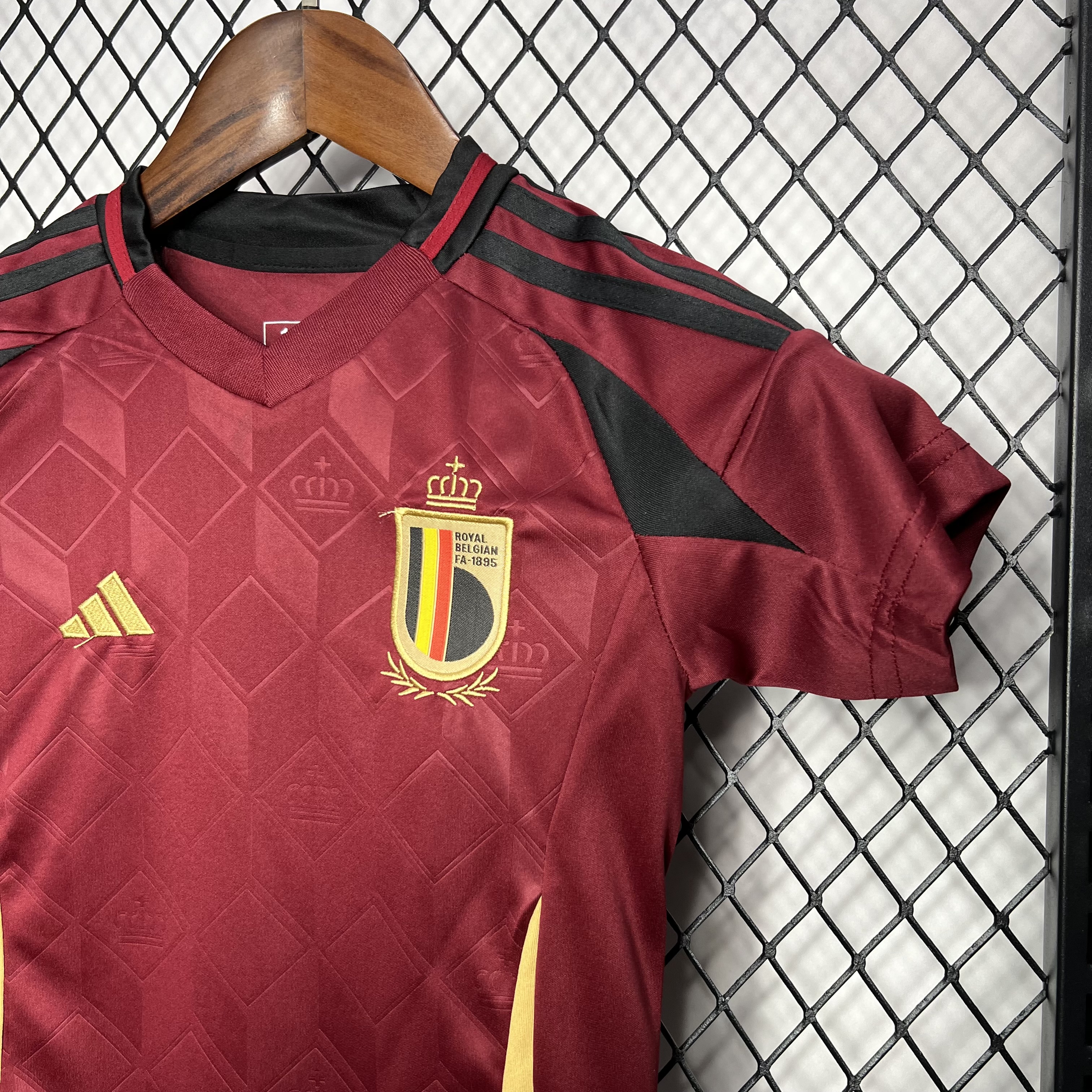AlphaJersey-Belgium 2024 Home Stadium Kids Kit