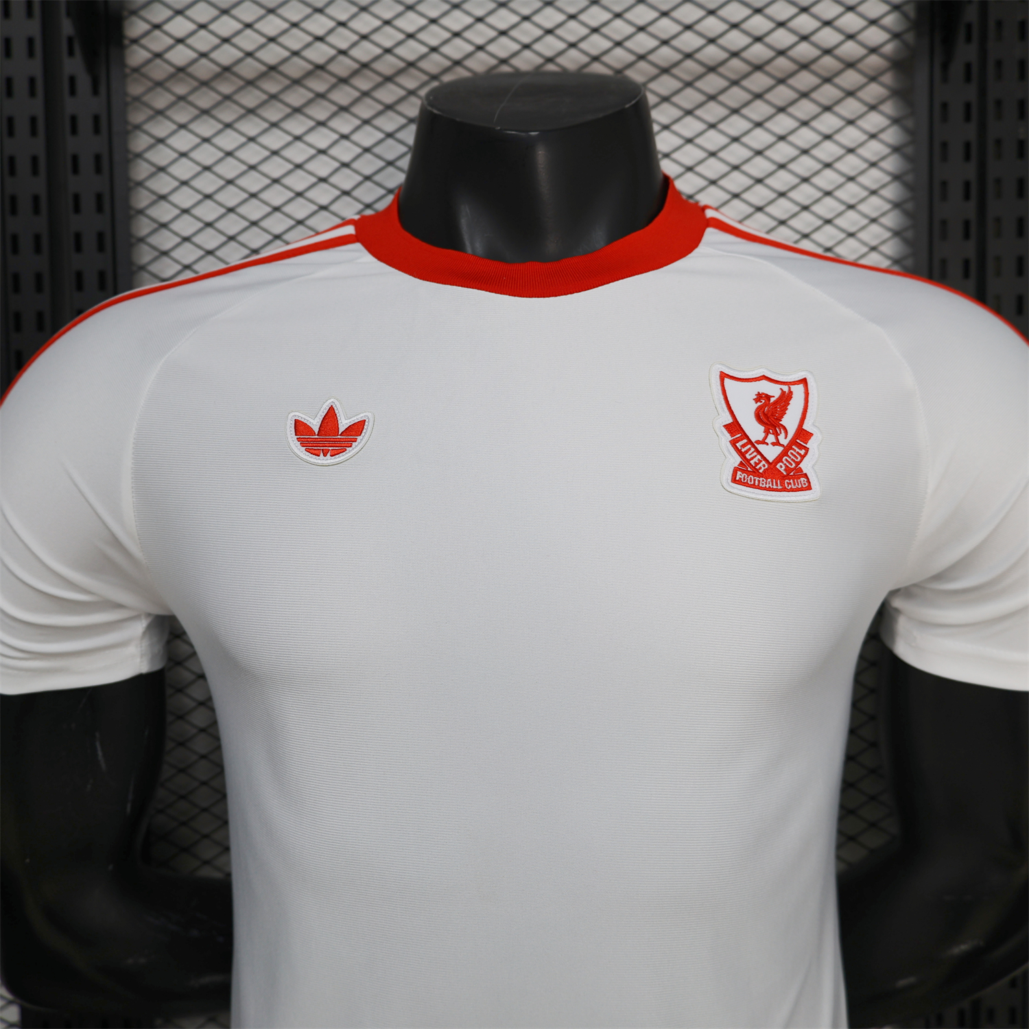 AlphaJersey-Liver.pool 25-26 Terrace Icon Retro Casual Style White Jersey - Player Version