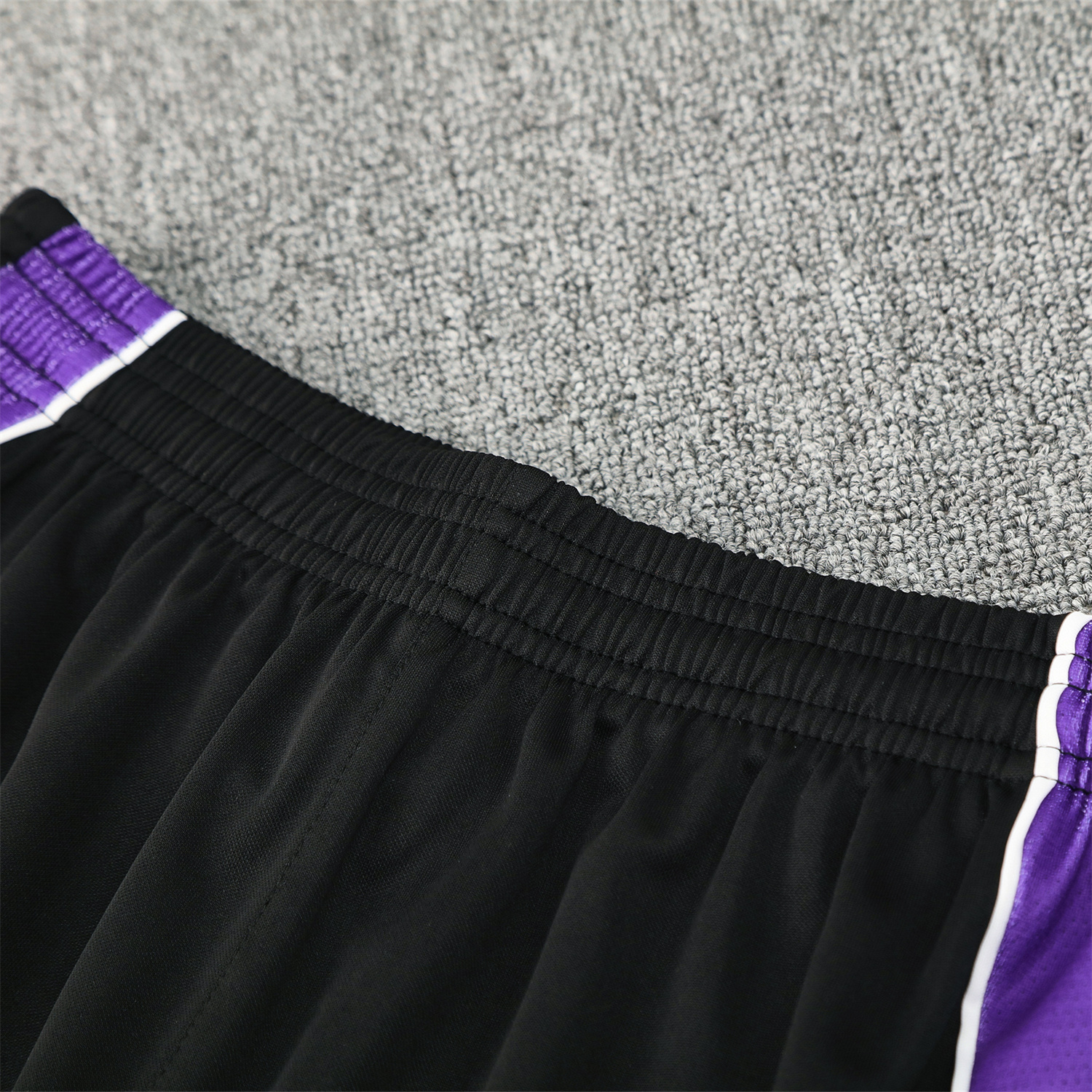 AlphaJersey-Real Madrid 25-26 Short-Sleeve Training Set - Blue Edge Black Top & Black Shorts