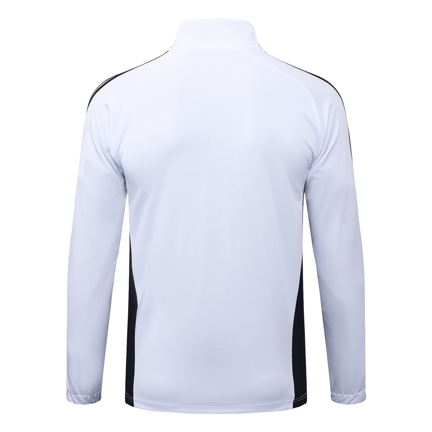 AlphaJersey-Real Madrid 25-26 Jacket Training Tracksuit - White Throwback Jackets & Black Pants