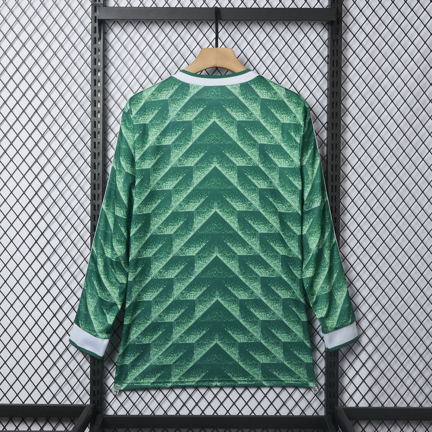 AlphaJersey-Retro Germany 1990 Away Long Sleeves Jersey