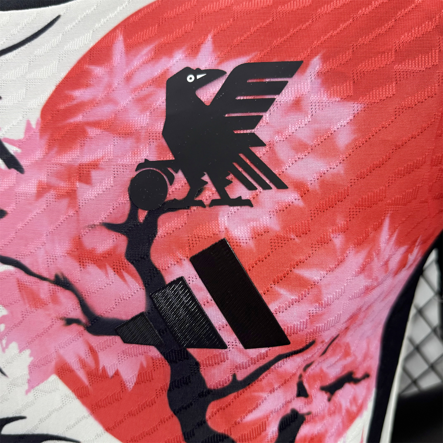 AlphaJersey-Japan 25-26 Black Dragon Cherry Blossom Tree White Special Jersey - Player Version