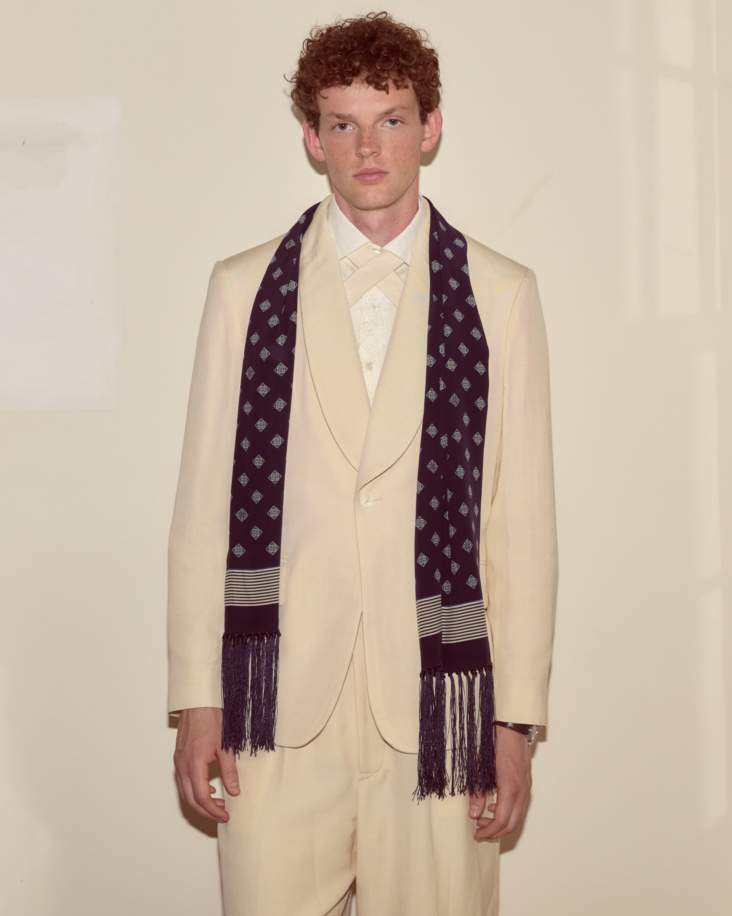 Foyer Diamond Scarf | Modern Menswear by yycbvcnbmmnbm
