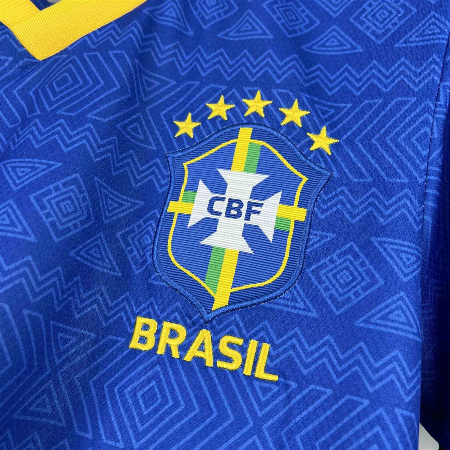AlphaJersey-Brazil 2026 Diamond Texture Blue Special Jersey - Fans Version