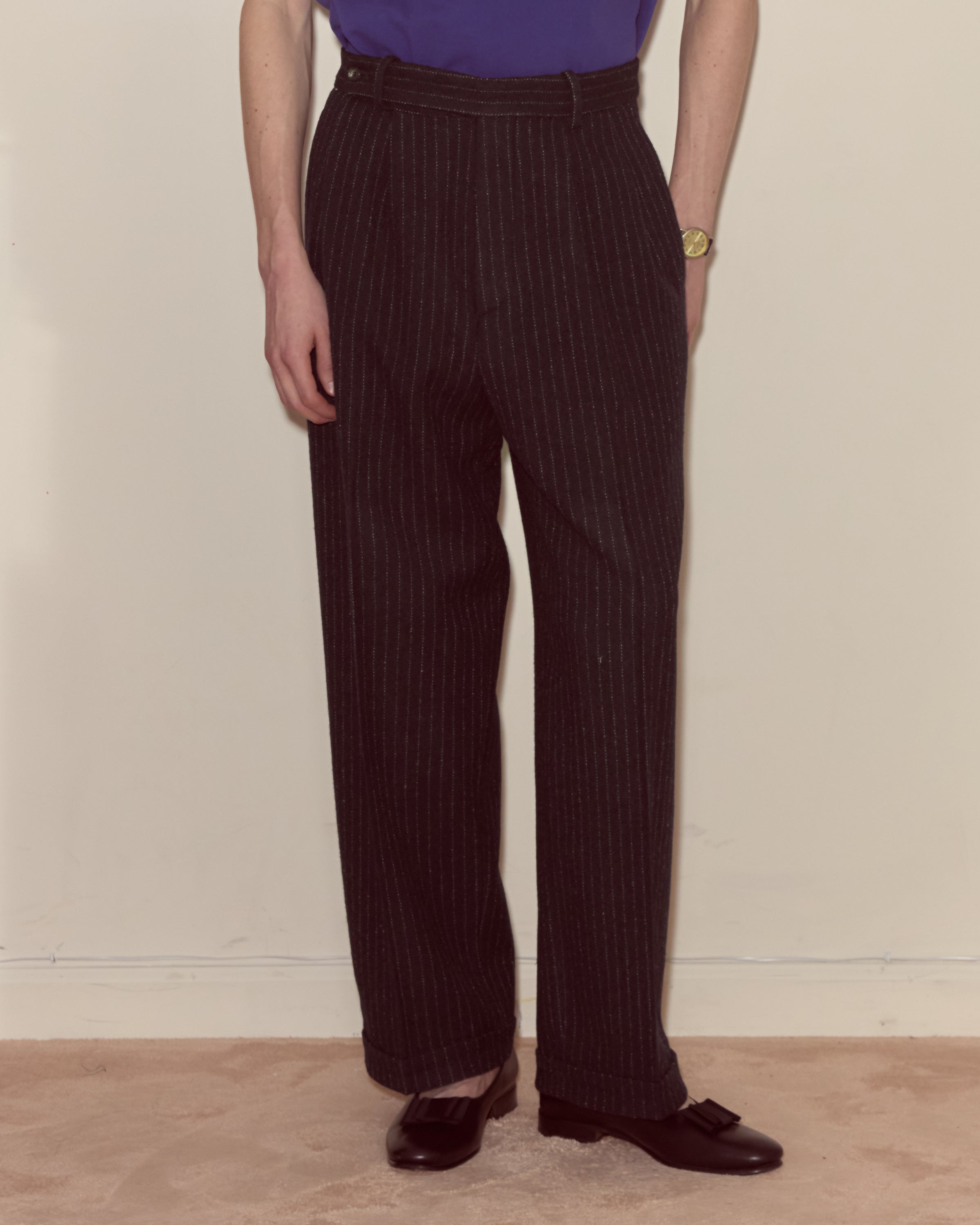 Waldorf Pinstripe Trousers | Modern Menswear by yycbvcnbmmnbm