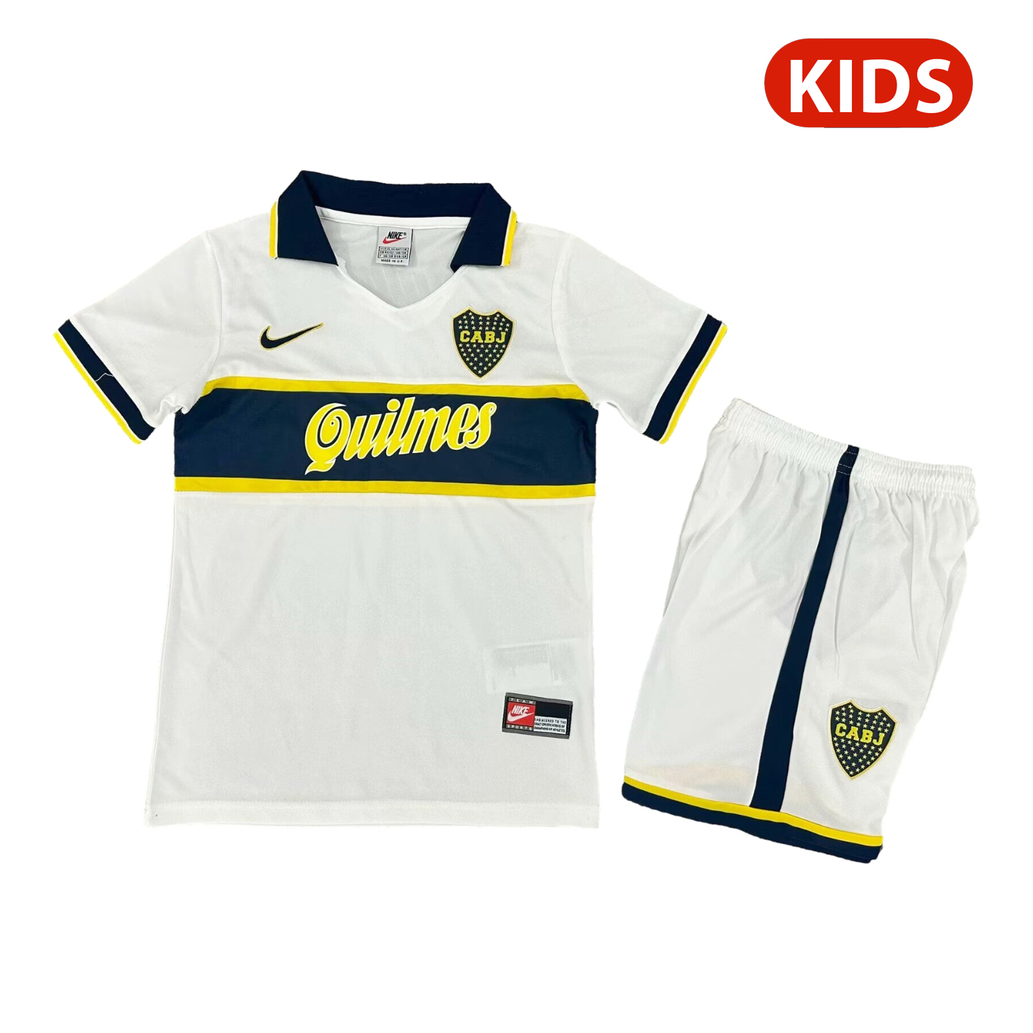 AJ-AlphaJersey-Retro Boca Juniors 1996-97 Away Kids Kit