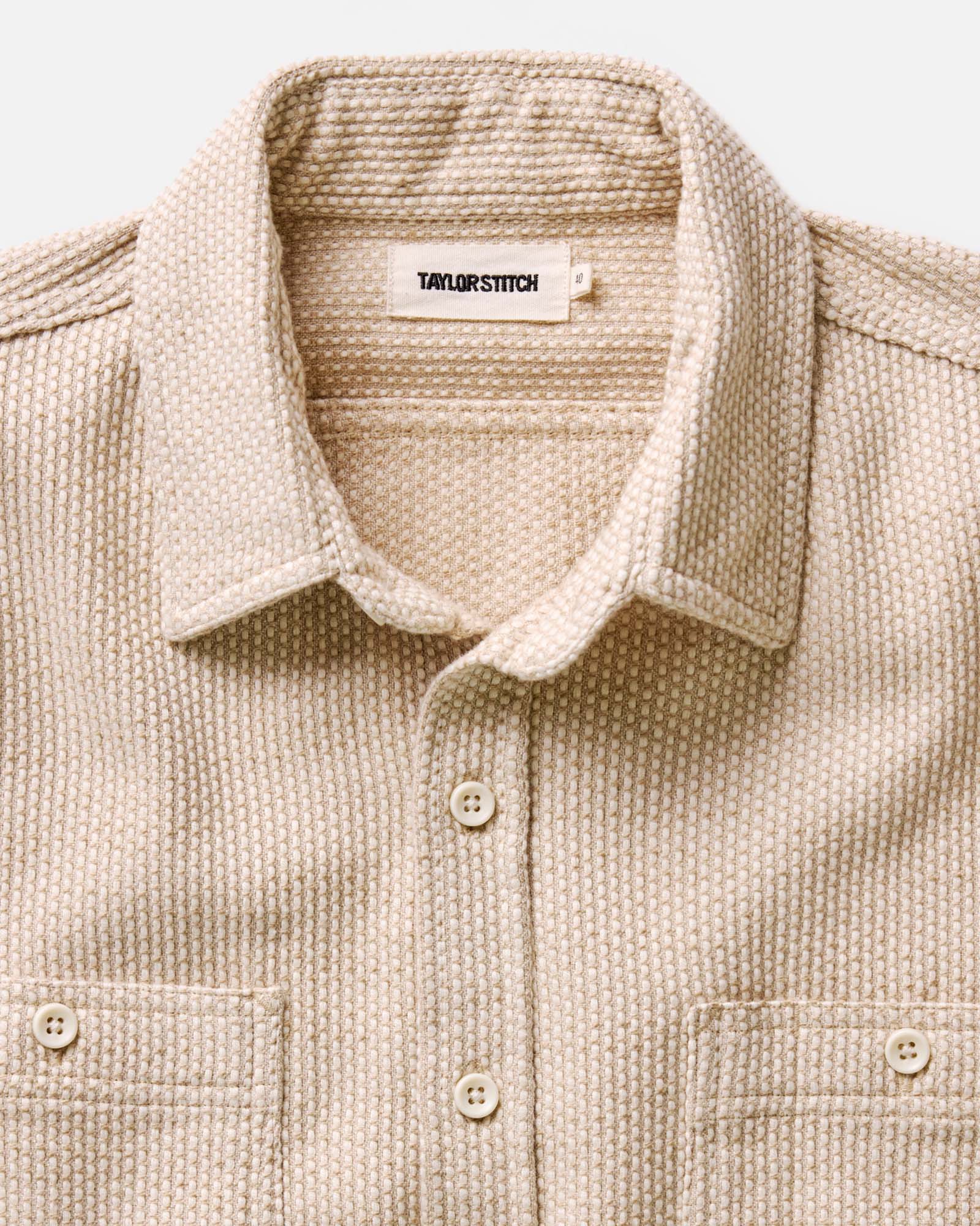 The Utility Shirt in Natural Sashiko | Modern Menswear by yycbvcnbmmnbm
