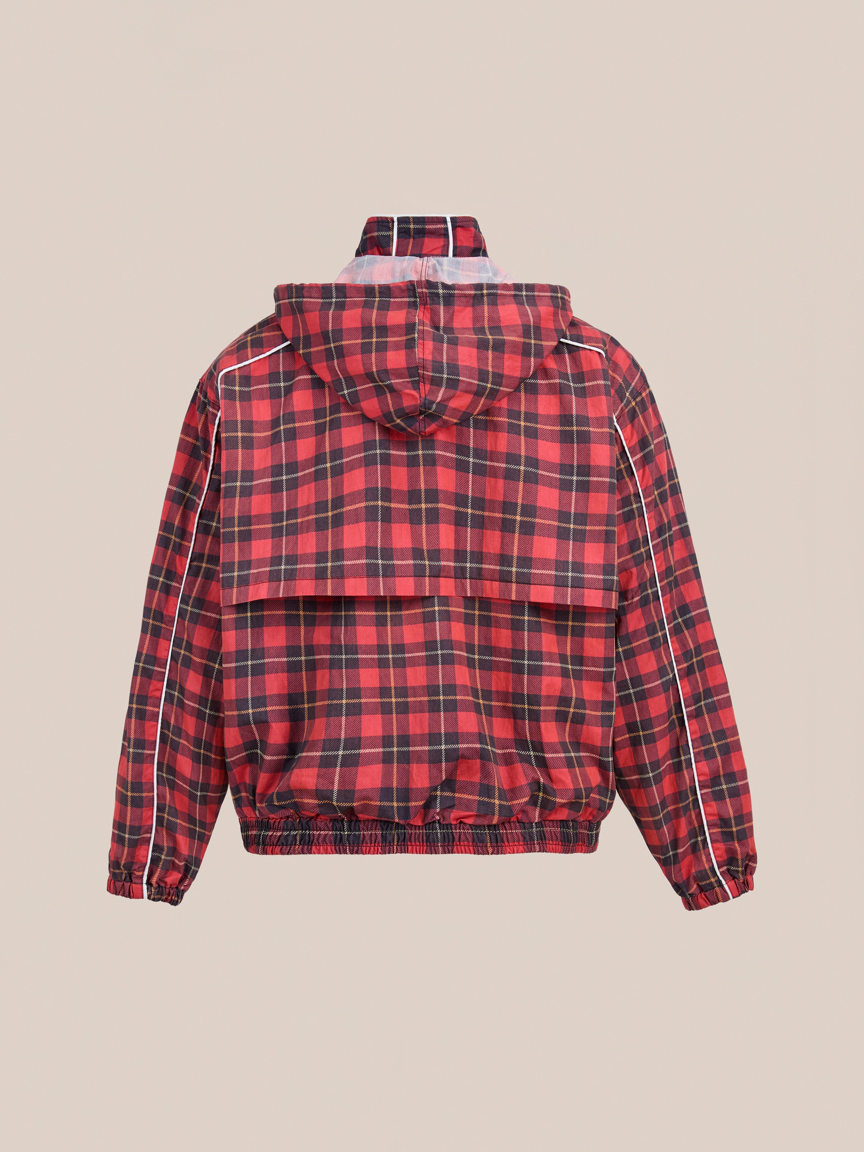Red Plaid Track Jacket | Modern Menswear by yycbvcnbmmnbm