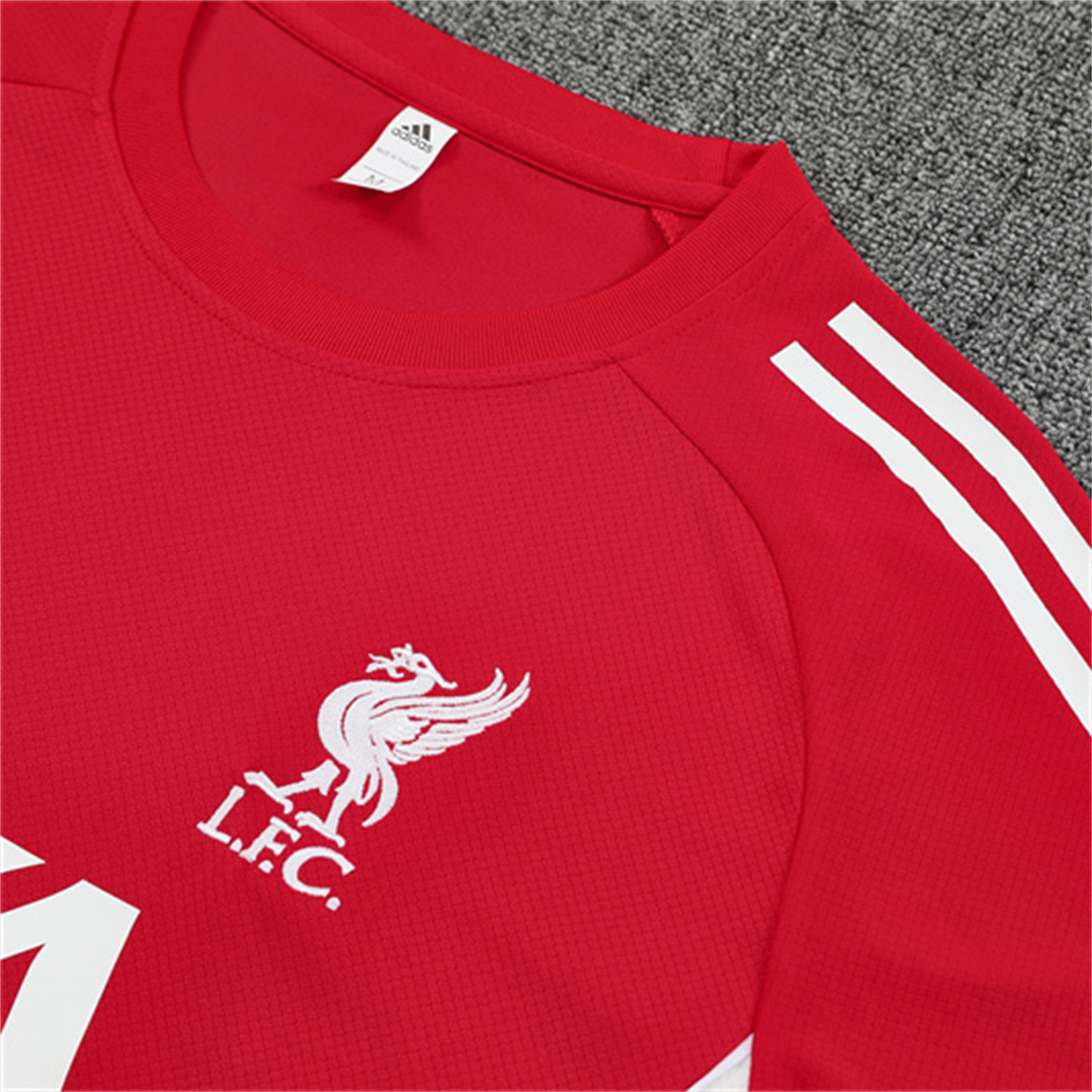 AlphaJersey-Liver.pool 25-26 Short-Sleeve Training Set - Red Top & Black Shorts