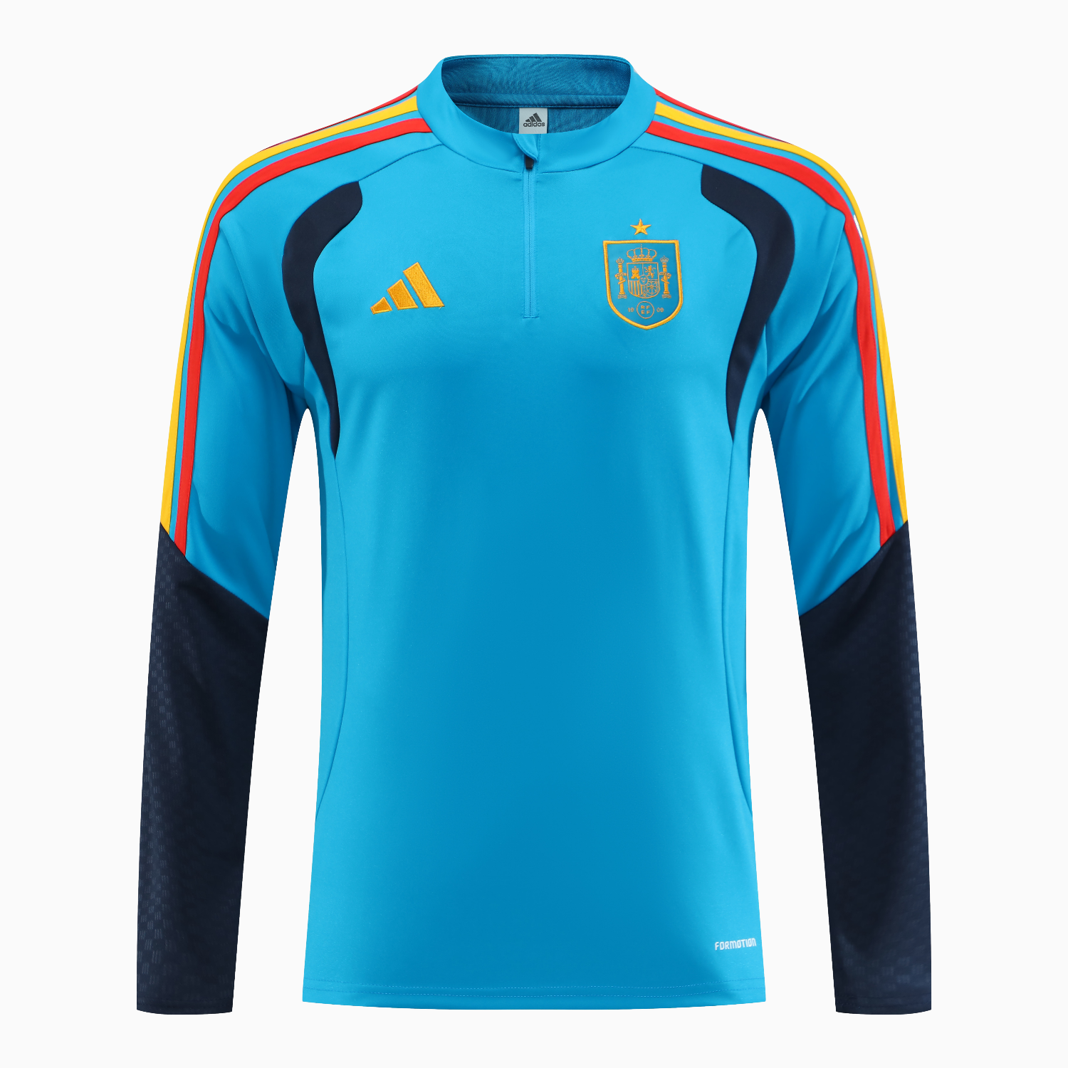 AlphaJersey-Spain 2026 Kids Long Sleeve Training Set - Light Blue Top & Pants
