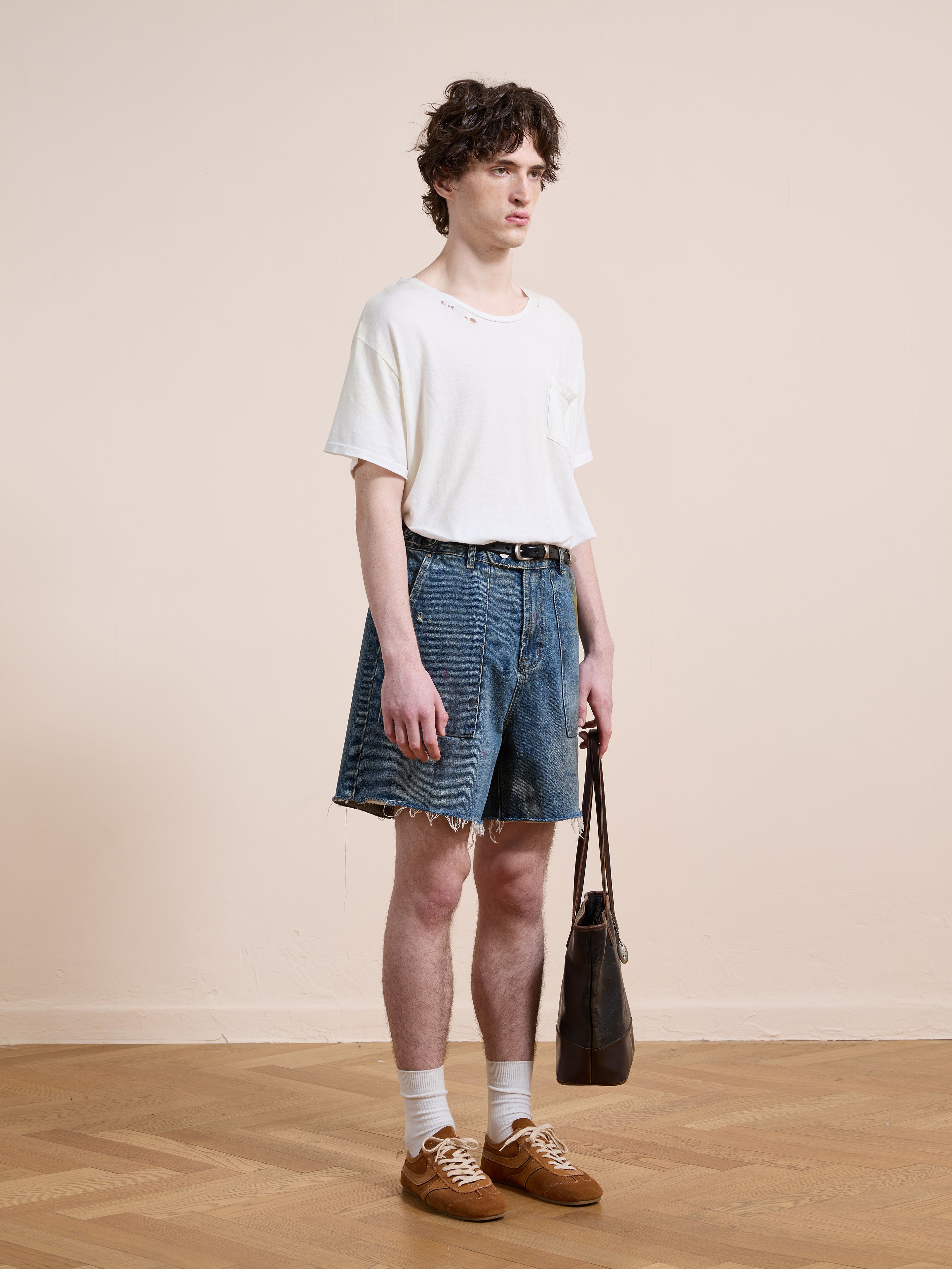 Paint Studio Denim Shorts | Modern Menswear by yycbvcnbmmnbm