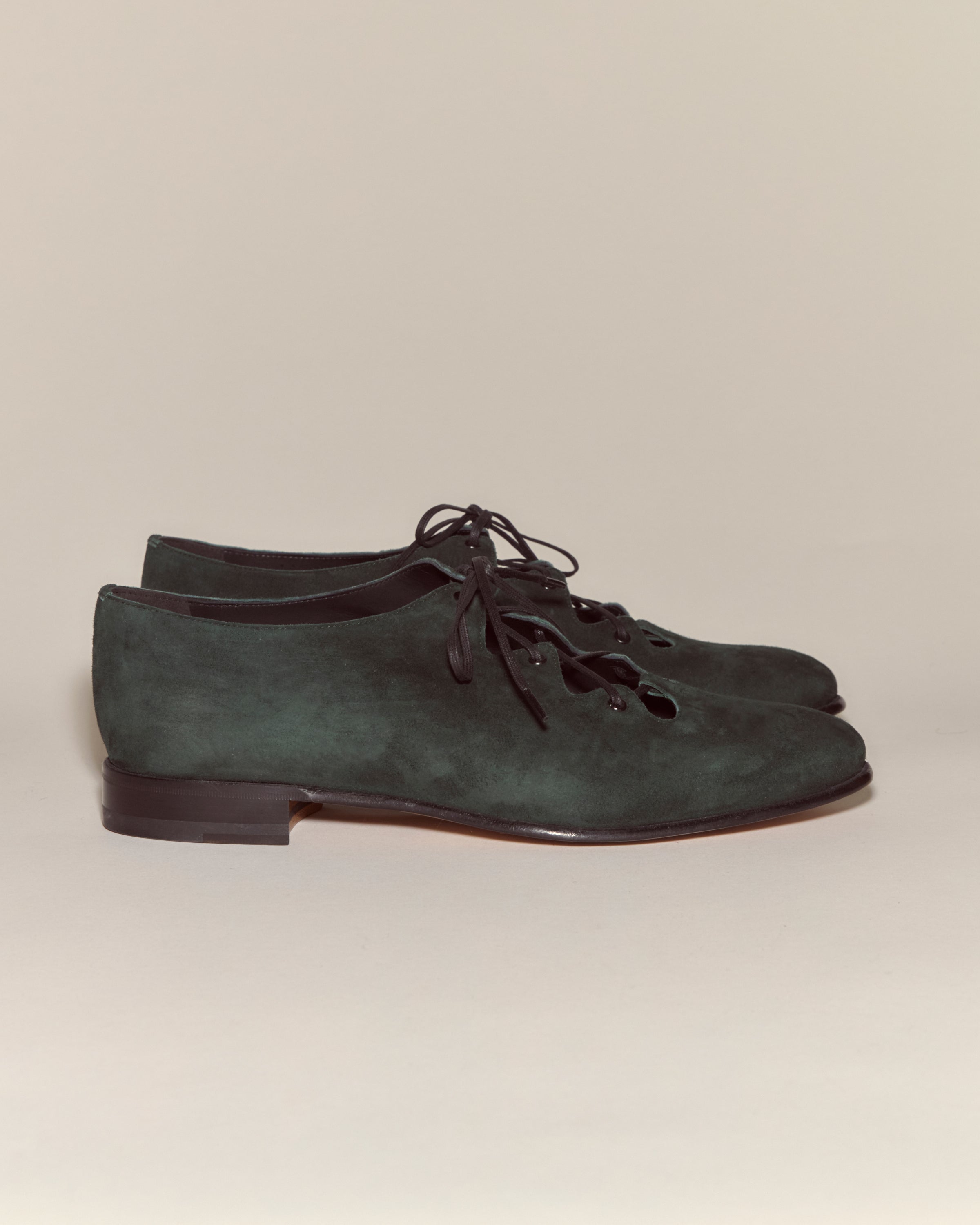 Suede County Clare Shoes - Green | Modern Menswear by yycbvcnbmmnbm