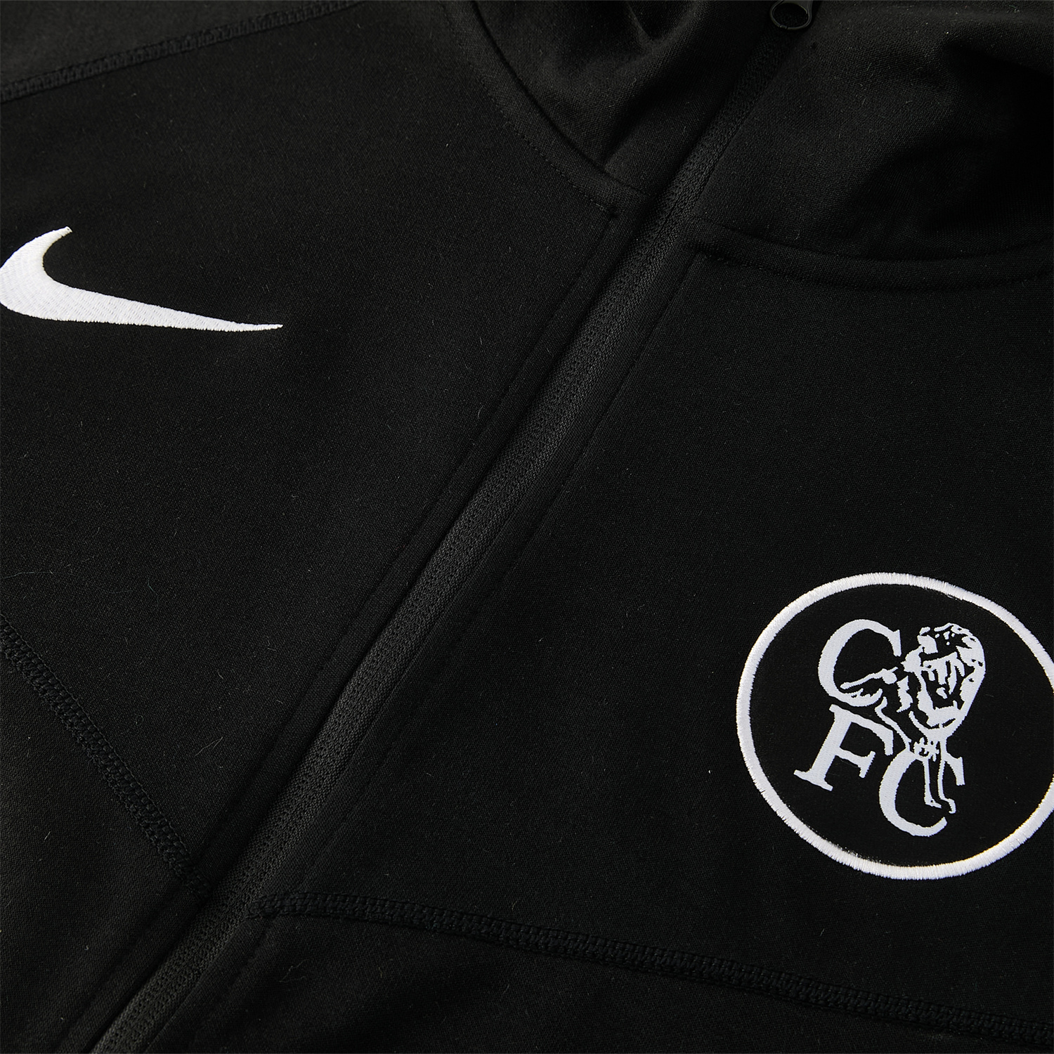 AlphaJersey-C.H.E.L.S.E.A 2026 Hooded Windbreaker Training Set - Black Top & Pants