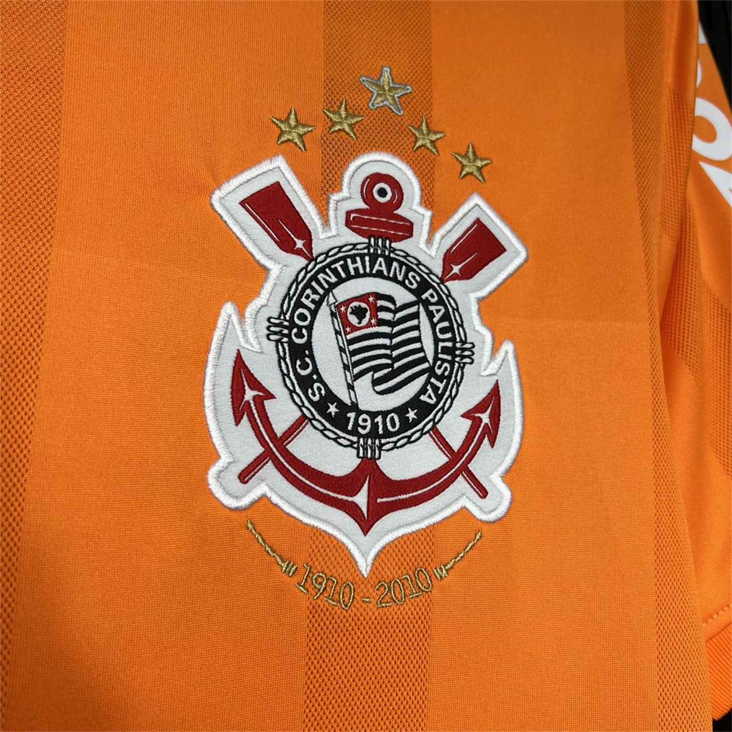 AlphaJersey-Retro Corinthians 2010 Orange Goalkeeper Jersey