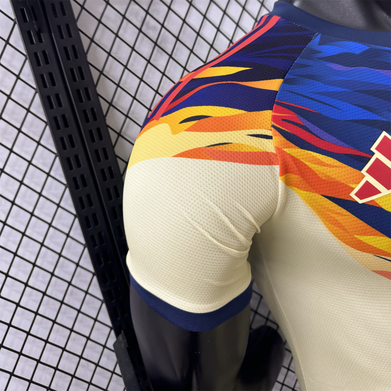 AlphaJersey-Club América 25-26 Blue Neck Light Yellow Special Jersey - Player Version