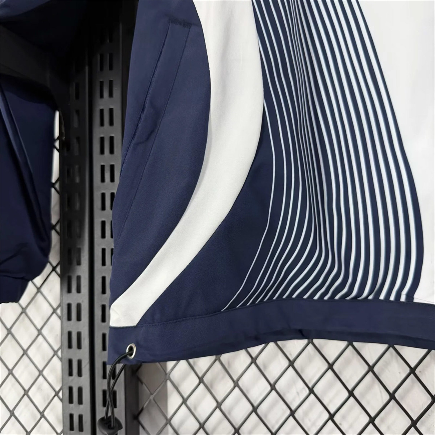 AlphaJersey-France 2026 Windbreaker Jacket - Black With White