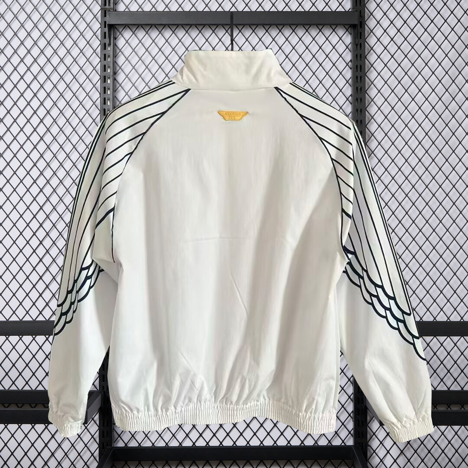 AlphaJersey-Paris Saint-Germain PSG 25-26 Windbreaker Jacket - White And Grey