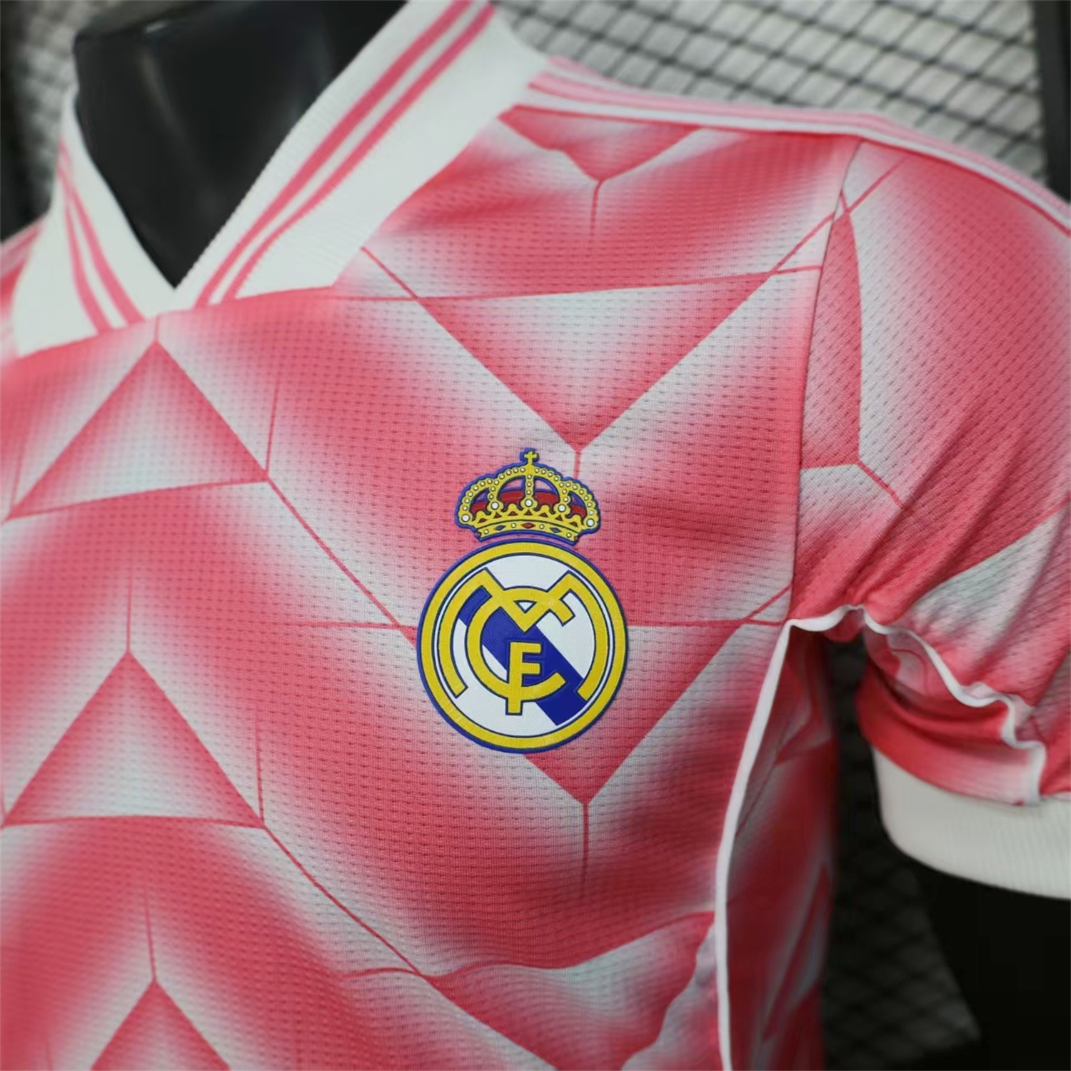 AlphaJersey-Real Madrid 25-26 Refracted Pink Light White Special Jersey - Player Version