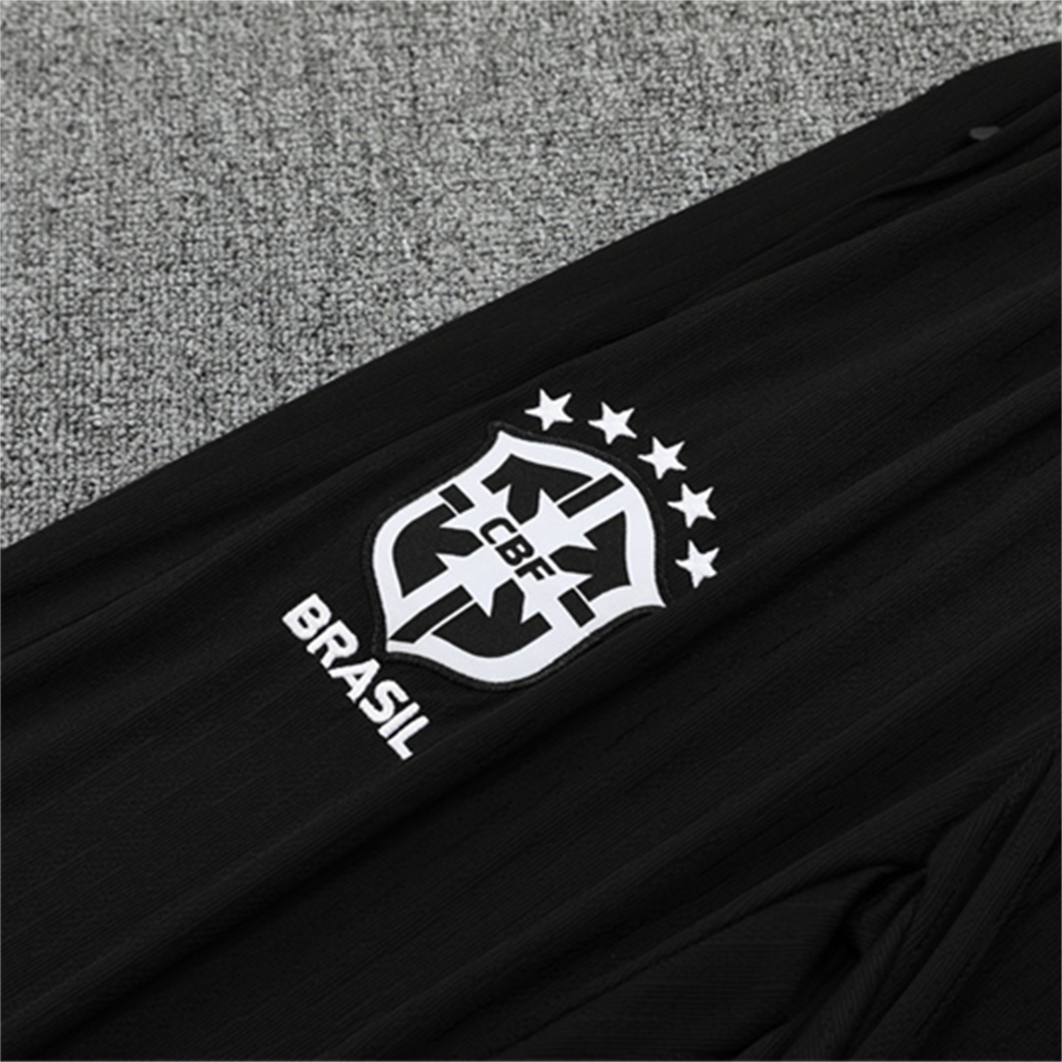 AlphaJersey-Brazil 25-26 Long Sleeve Training Set - Player Version - Yellow Top and Black Pants