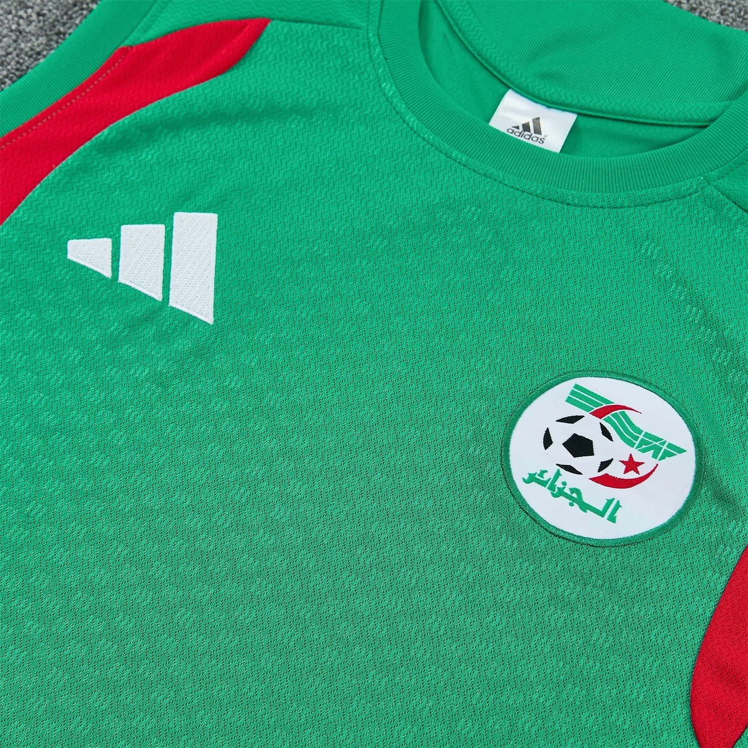 AlphaJersey-Algeria 2026 Vest Training Set - Green Vest and Shorts