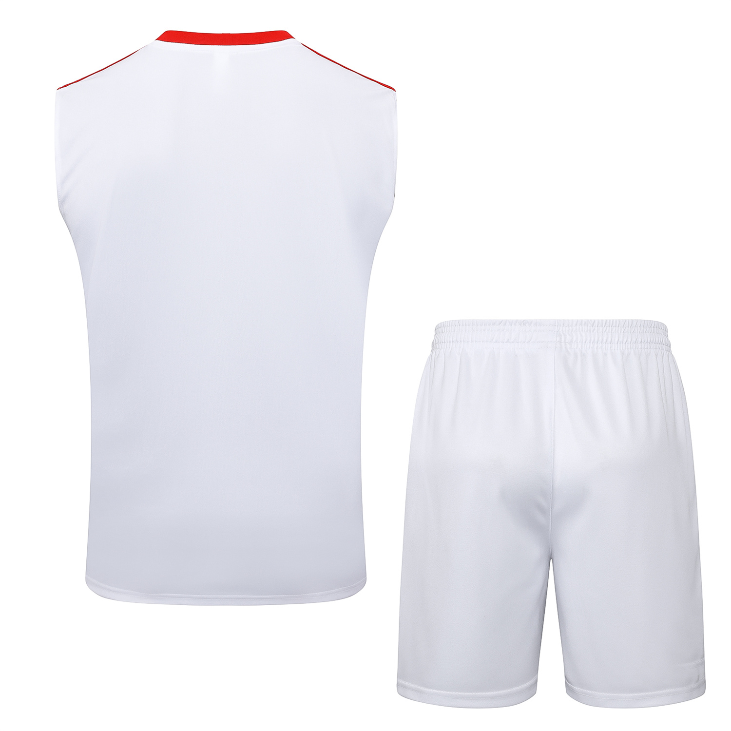AlphaJersey-Bayern Munich 2025 125th Anniversary Vest Training Set - White Top and Shorts