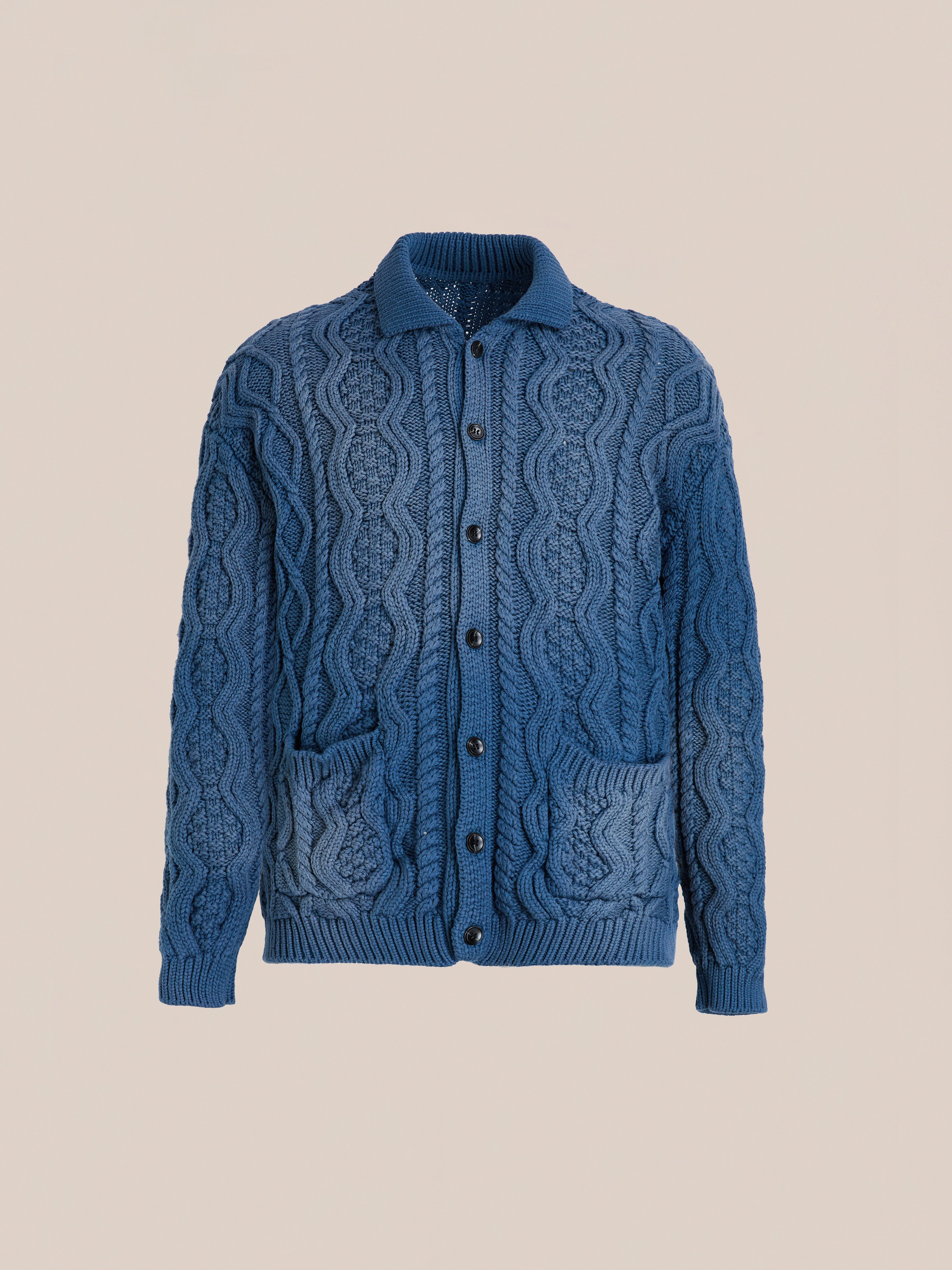 Cable Knit Buttoned Cardigan | Modern Menswear by yycbvcnbmmnbm