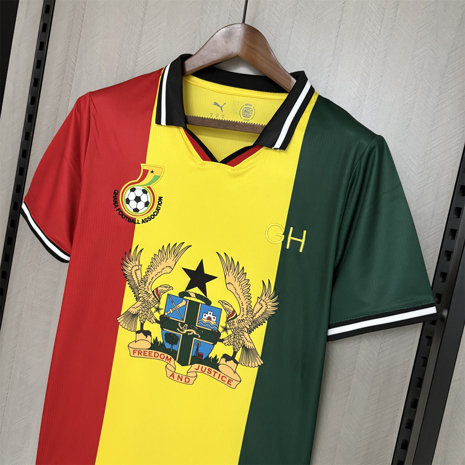 AlphaJersey-Ghana 2026 Red Yellow Green Jersey - Fans Version