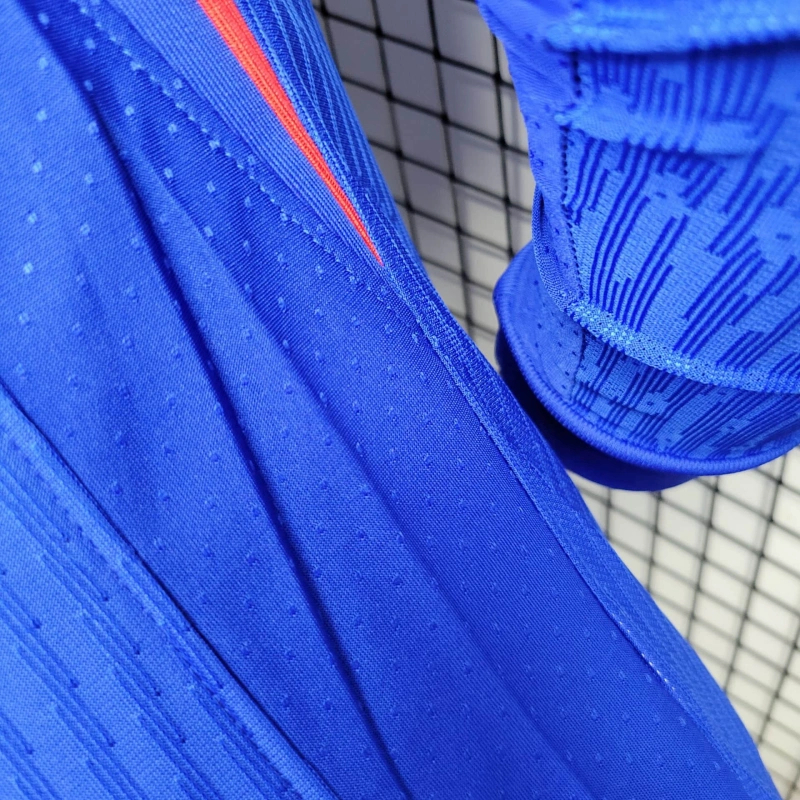 AlphaJersey-France 2024 Home Long Sleeve Jersey - Player Version