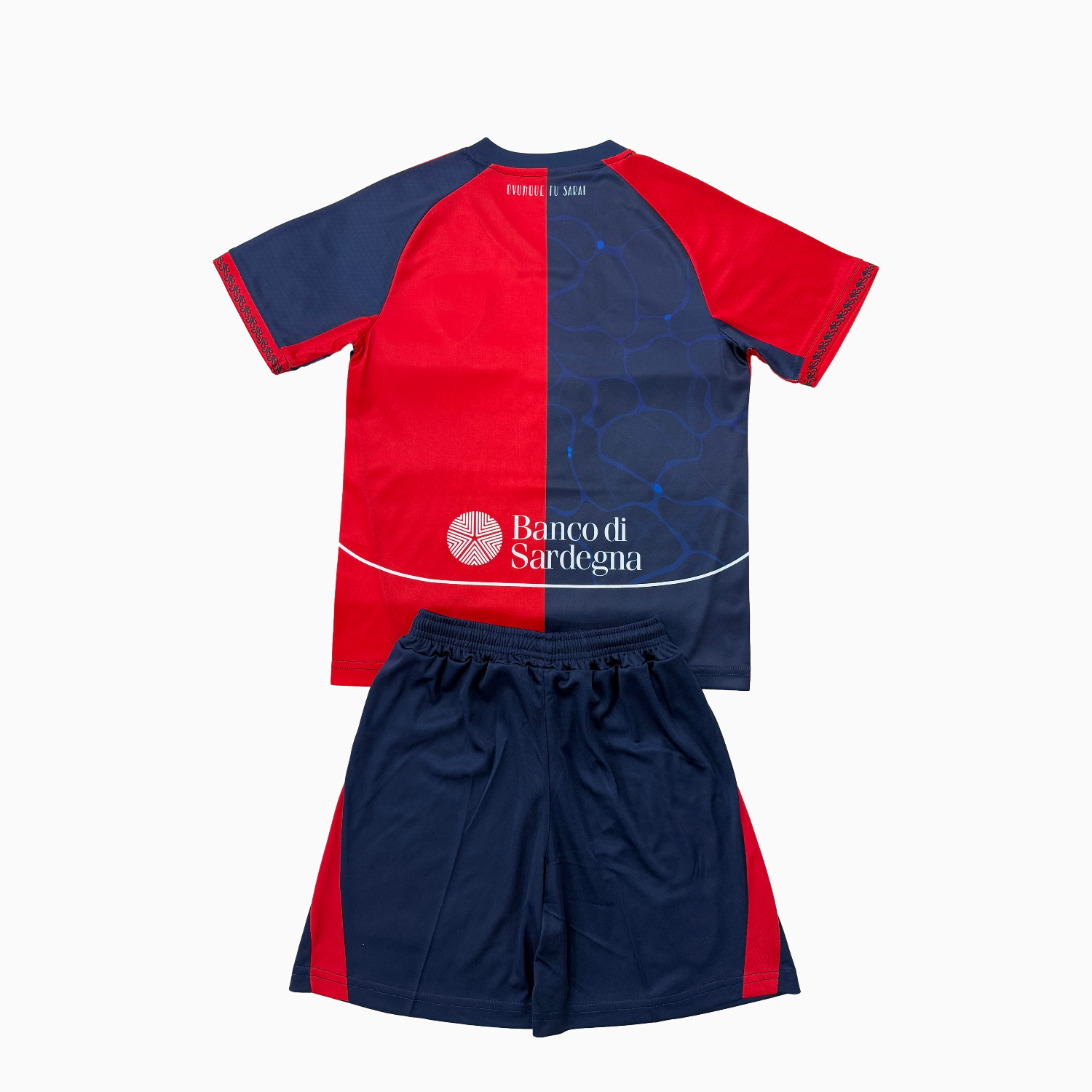 AlphaJersey-Cagliari Calcio 25-26 Home Kids Kit