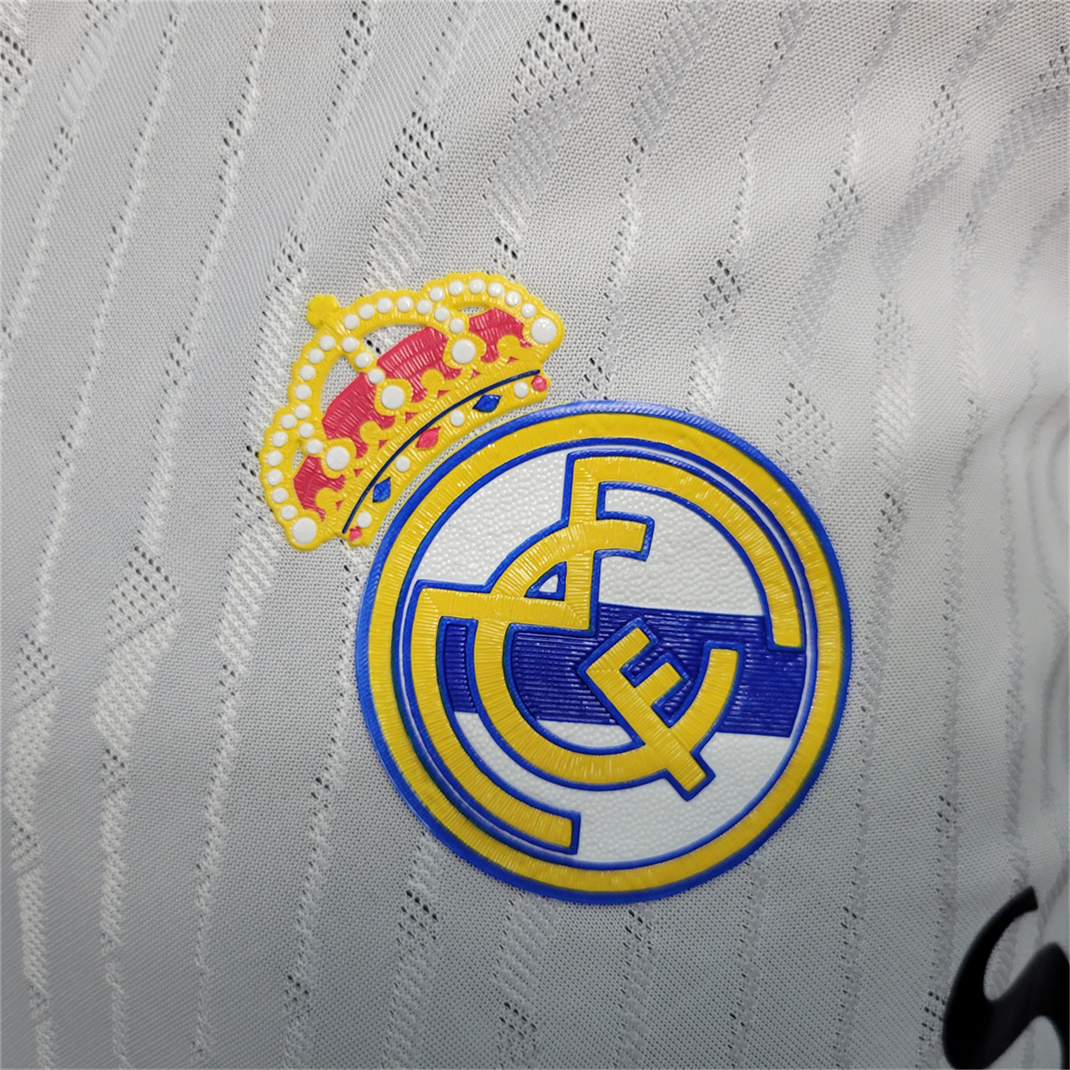 AlphaJersey-Retro Real Madrid 2023-24 Home Long Sleeves Jersey - Player Version