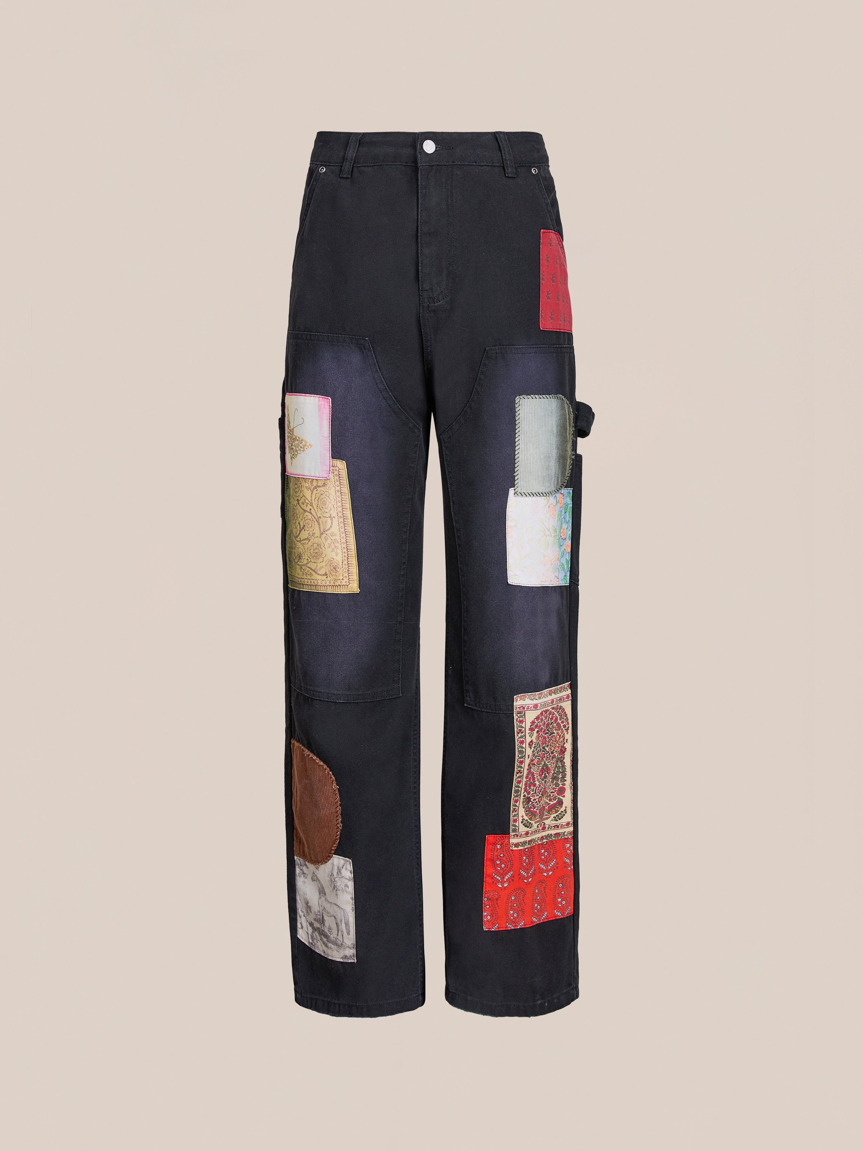 Tapestry Carpenter Canvas Pants | Modern Menswear by yycbvcnbmmnbm