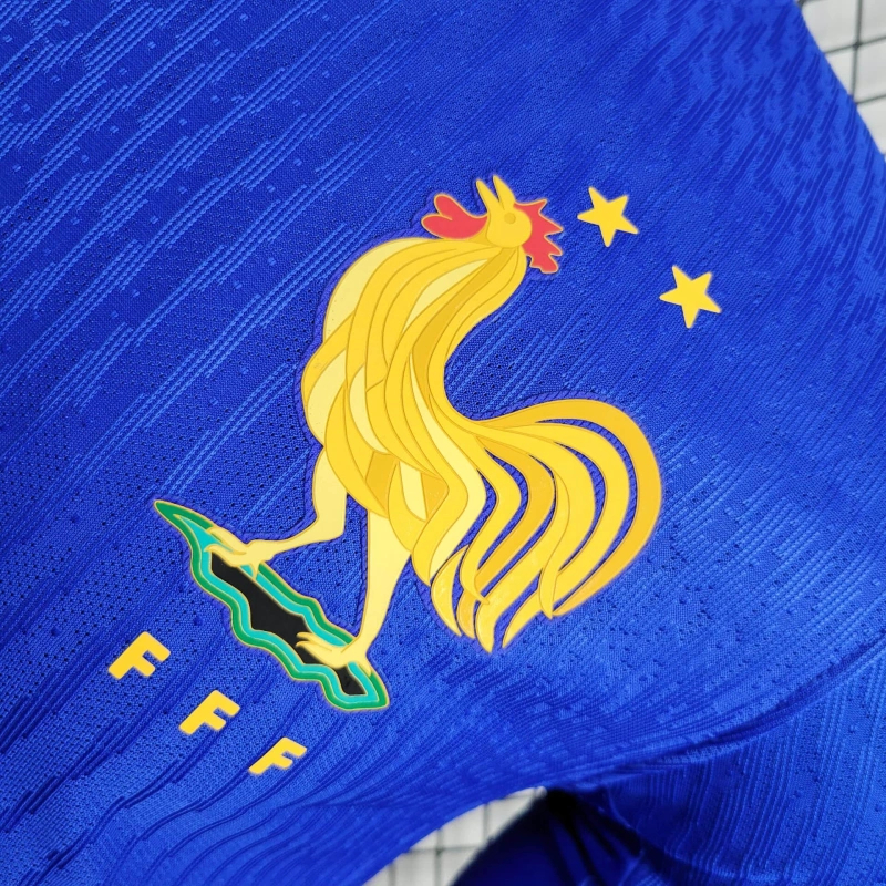 AlphaJersey-France 2024 Home Long Sleeve Jersey - Player Version