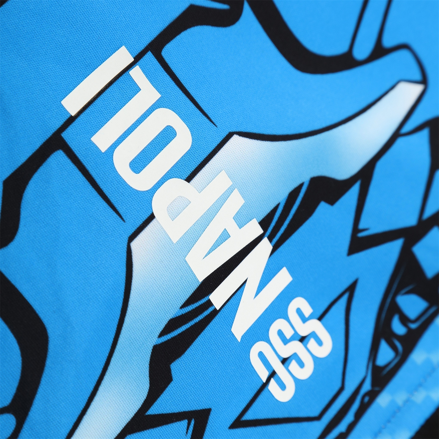 AlphaJersey-Napoli 25-26 Vest Training Set - Blue Mecha Vest & Black Shorts