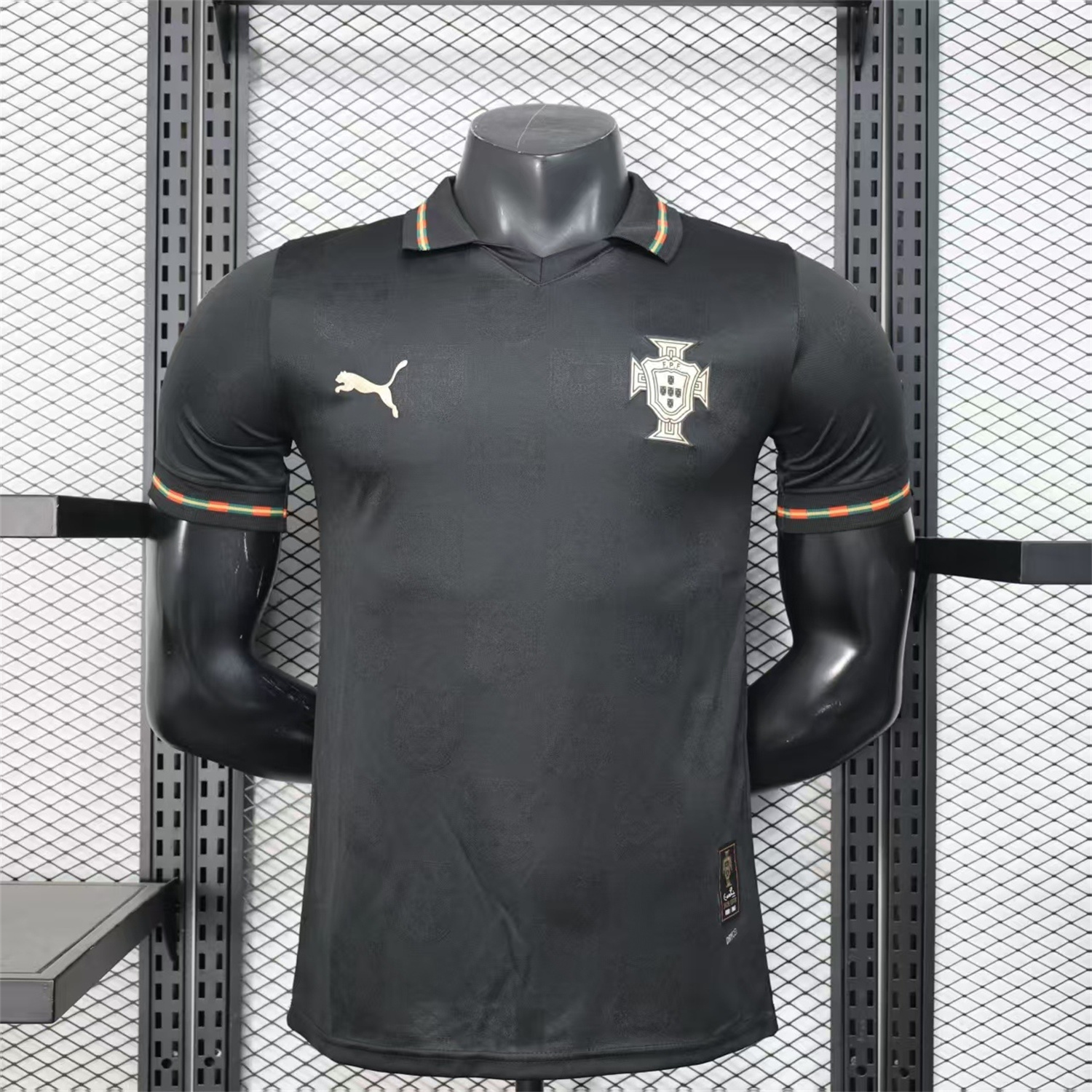 AlphaJersey-Portugal 2026 Away Black Jersey - Player Version