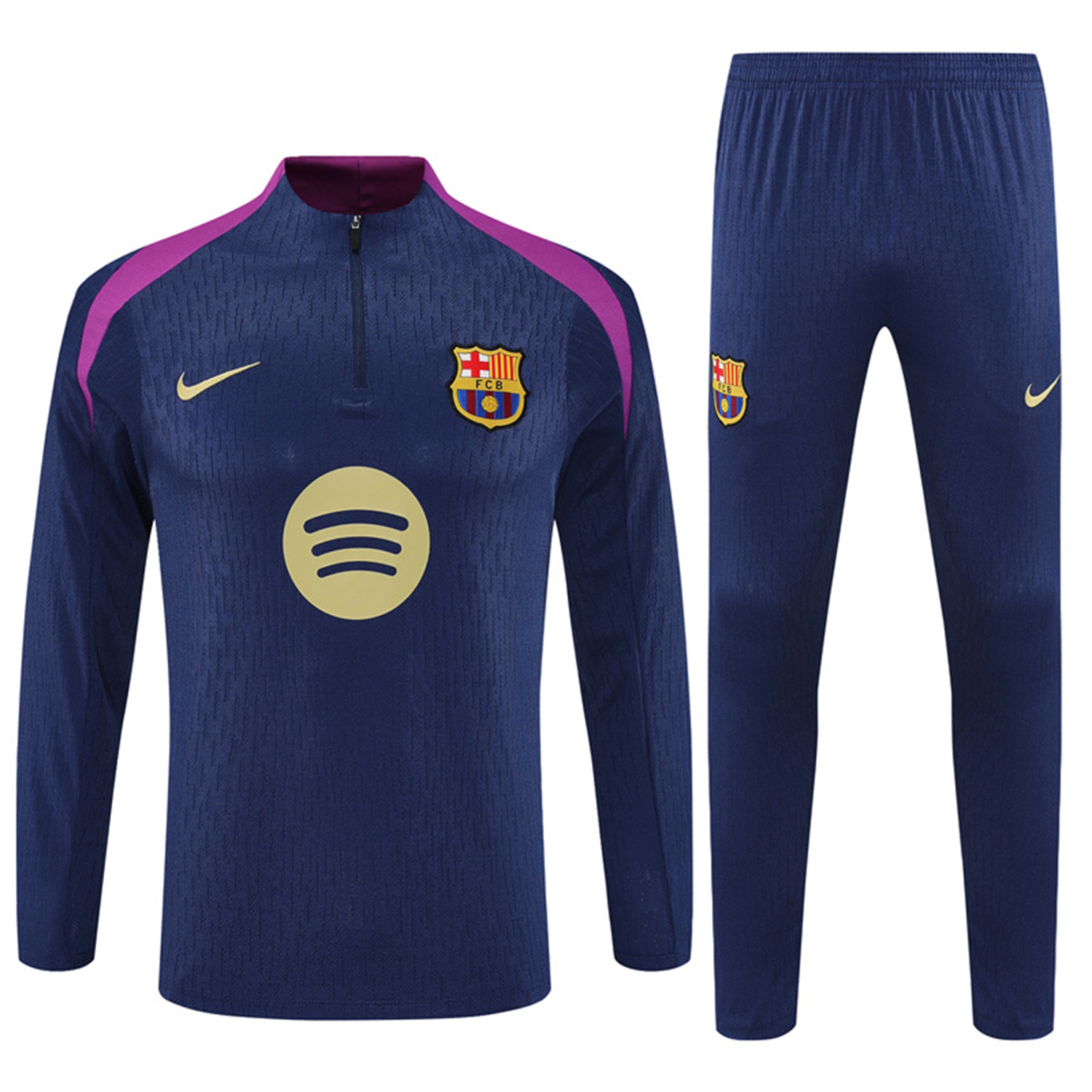 AlphaJersey-Barcelona 25-26 Long Sleeves Training Set - Royal Blue top & Royal Blue Pants