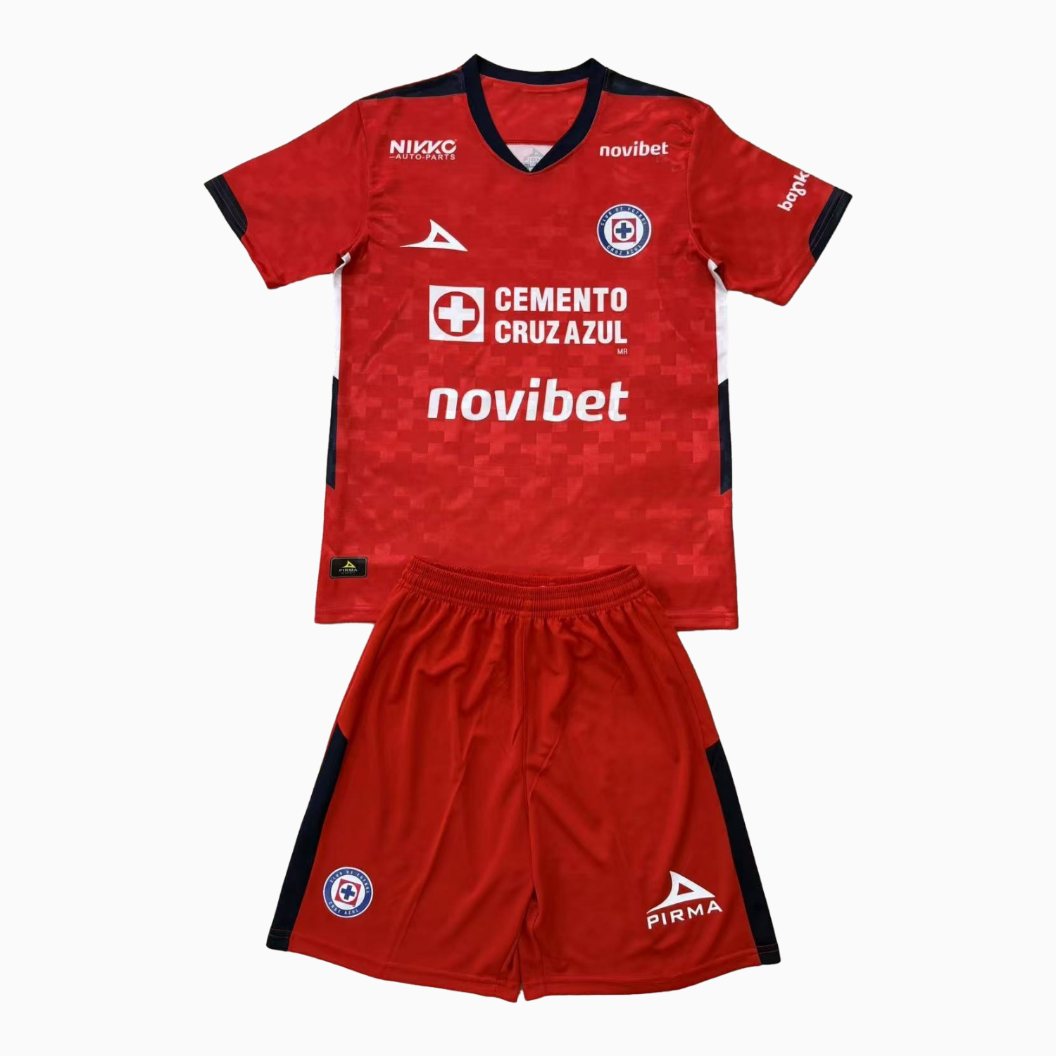 AlphaJersey-Cruz Azul 25-26 Red Goalkeeper Kids Kit