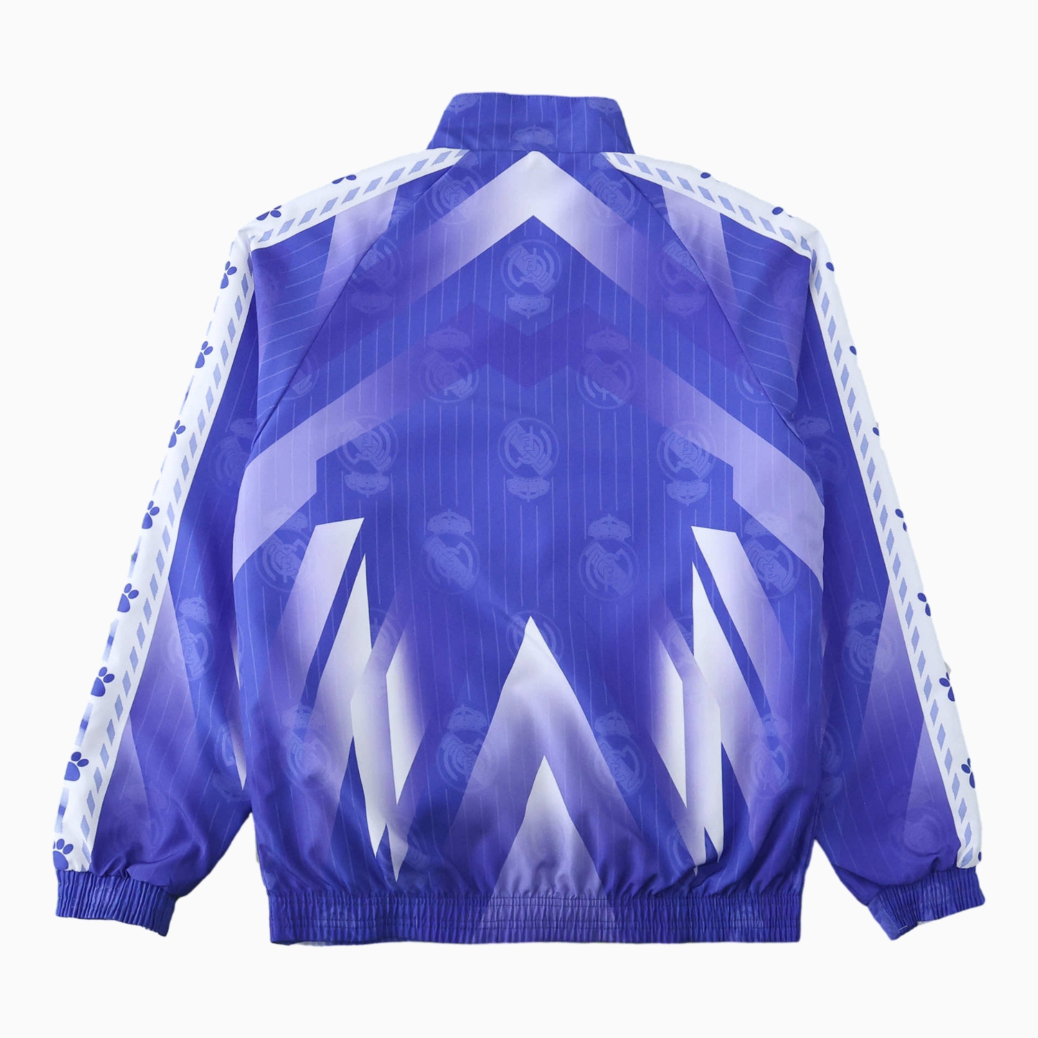 AlphaJersey-Retro Real Madrid 1996-97 Double Sided Reversible Windbreaker - Blue & Green