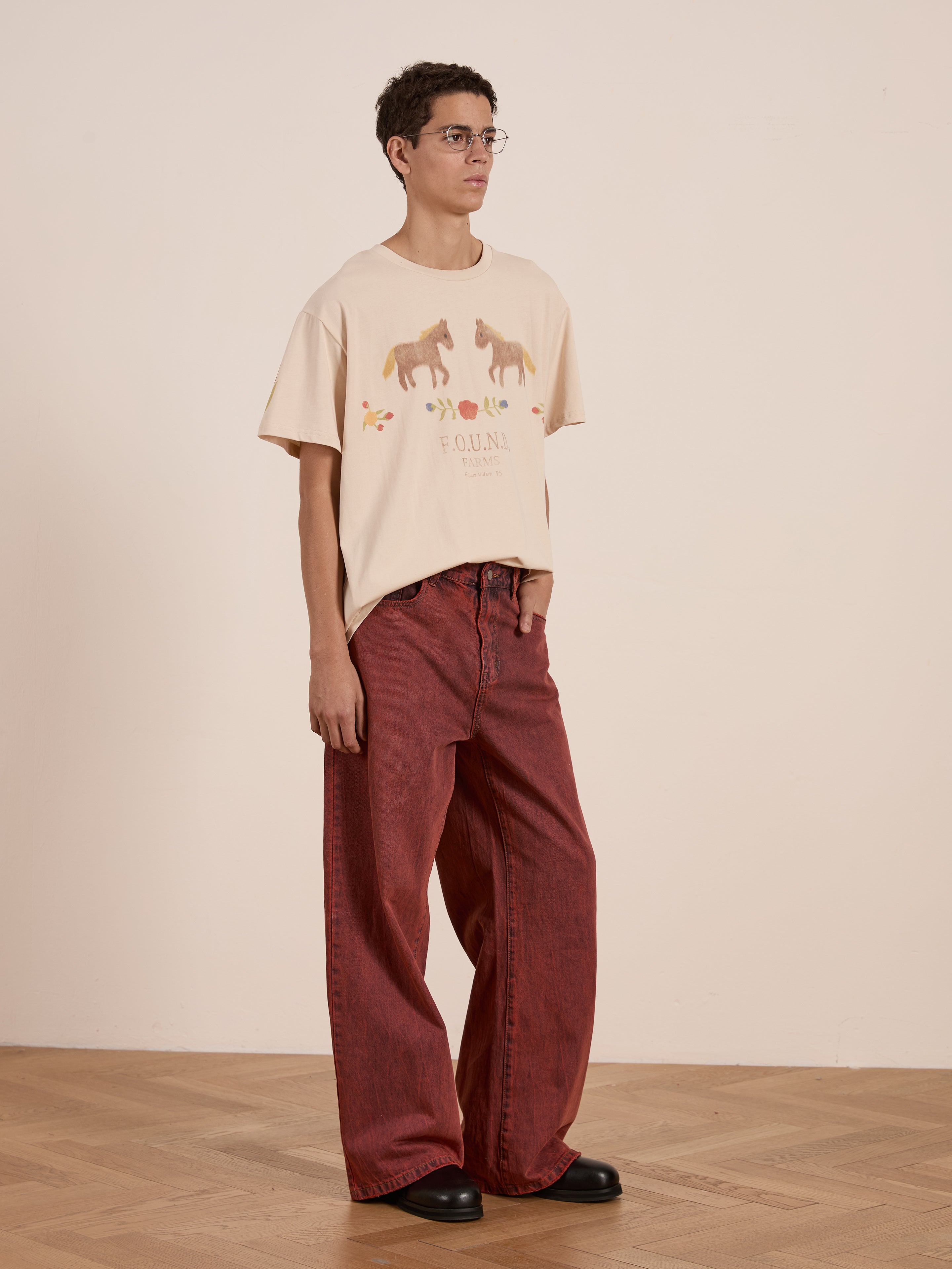 Floral Horse Farm Tee | Modern Menswear by yycbvcnbmmnbm