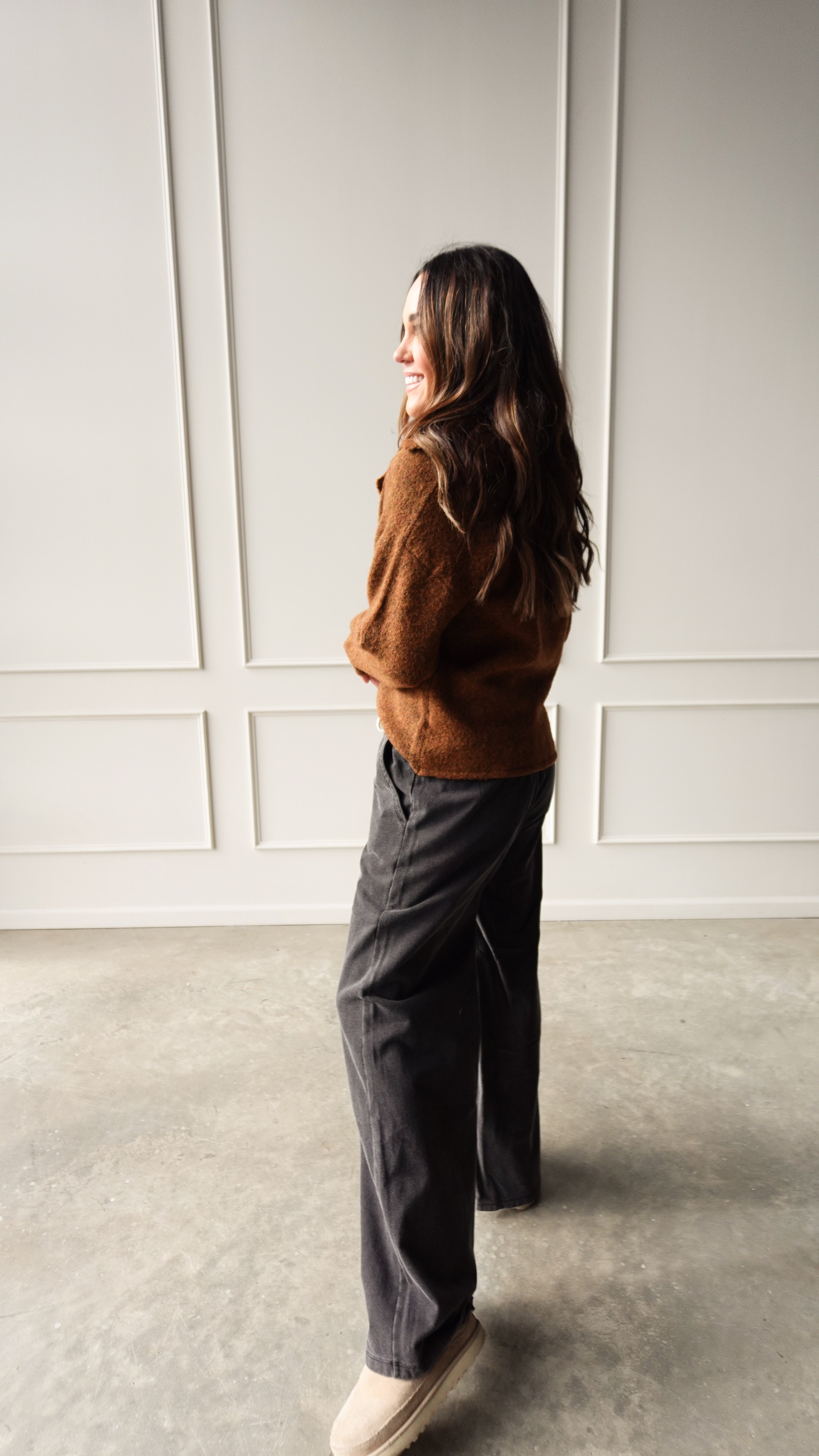 Camel Knit Collared Cardigan | Elegant Women's Fashion by coolavocek