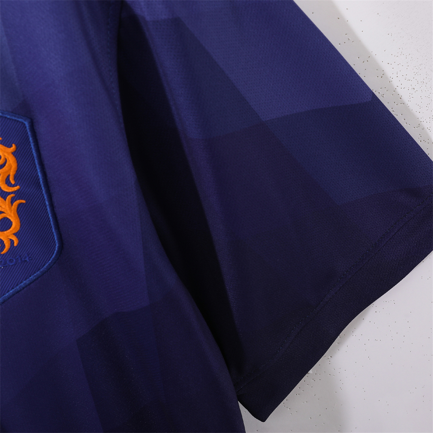AlphaJersey-Retro Netherlands 2014 Away Blue Jersey