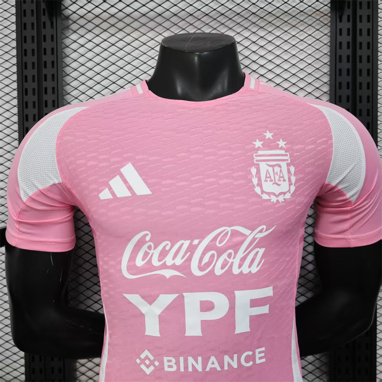 AlphaJersey-Argentina 25-26 Pink & White Training Jersey - Player Version