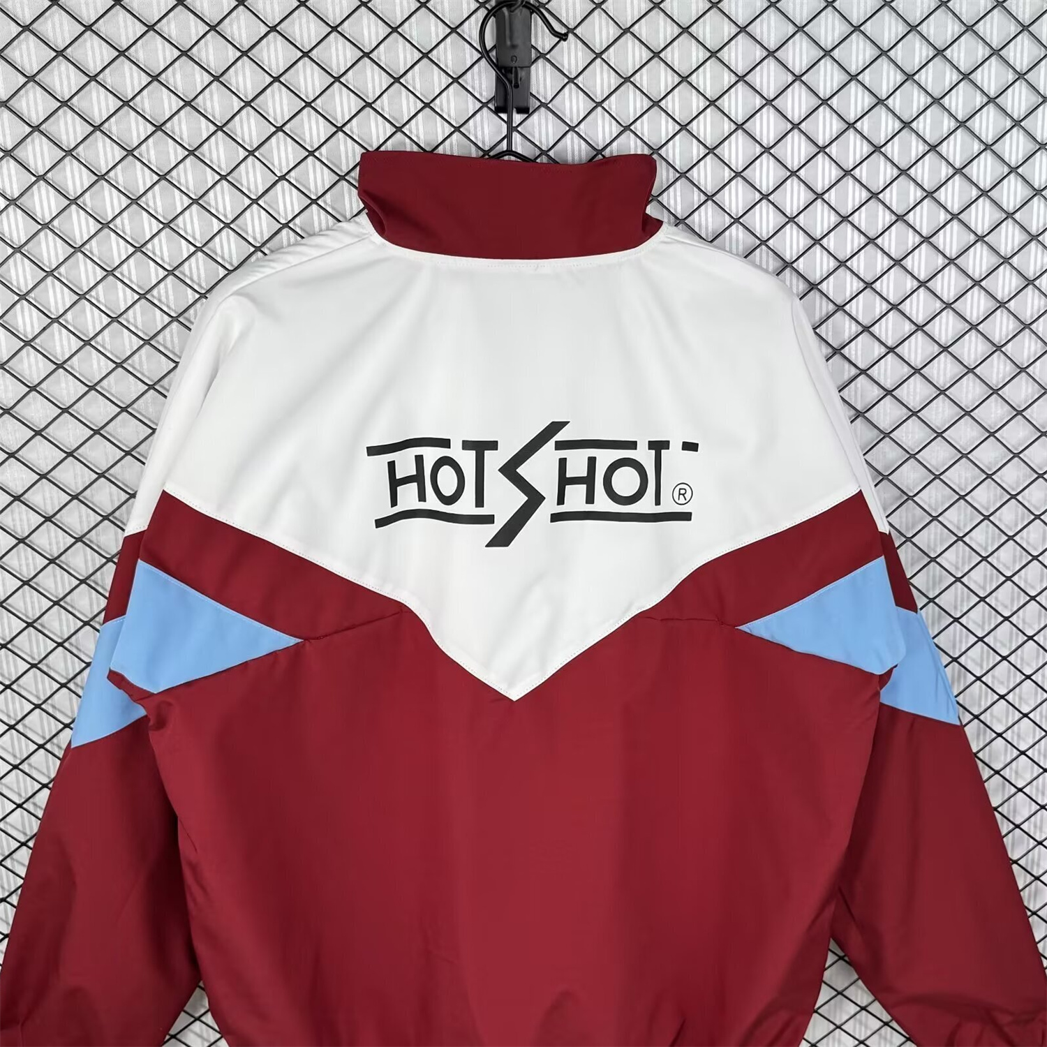 AlphaJersey-Retro Sevilla 1993-94 Home Windbreaker Jacket - White And Red