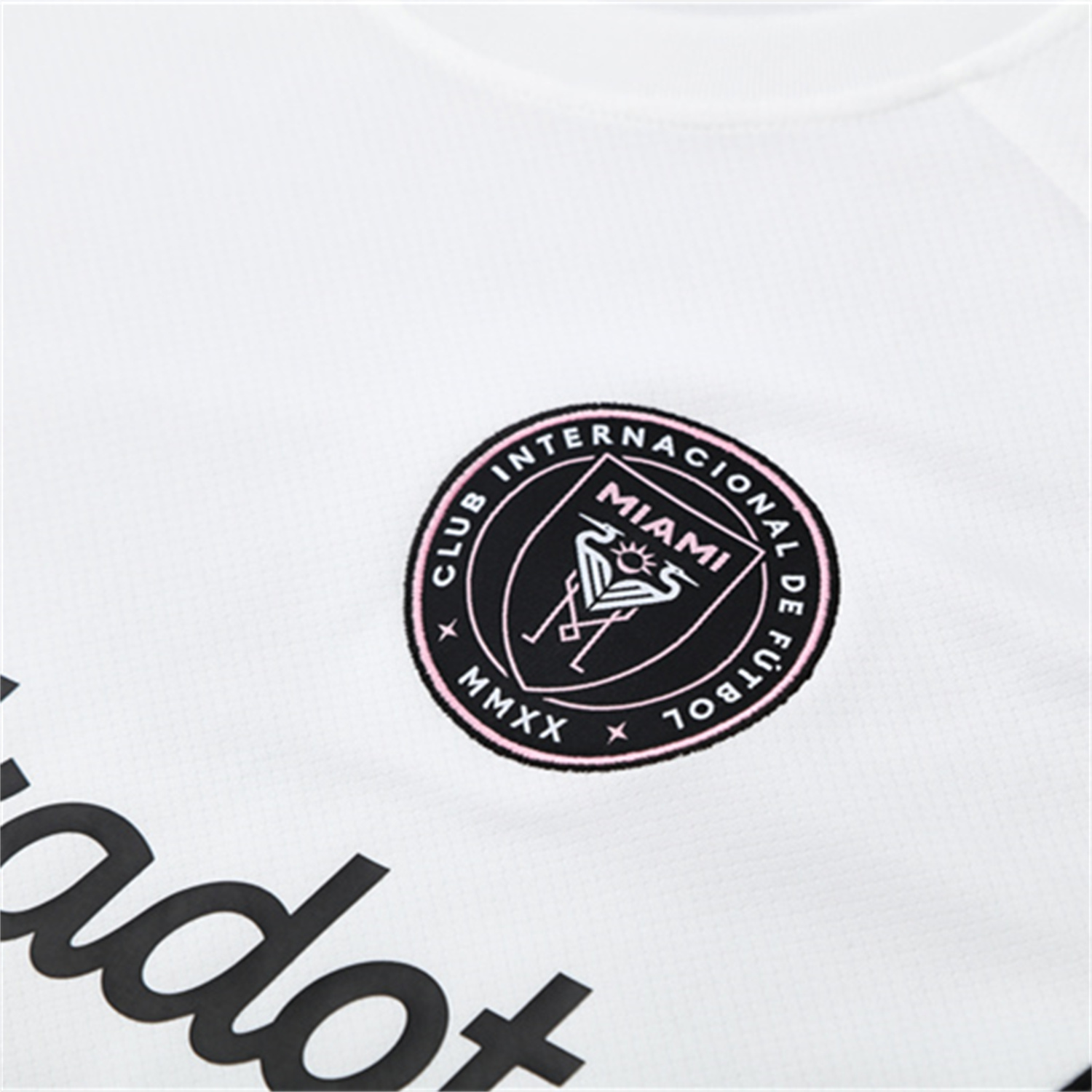 AlphaJersey-INT M.A.M 25-26 Kids Short-Sleeve Training Set - White Top and Black Shorts