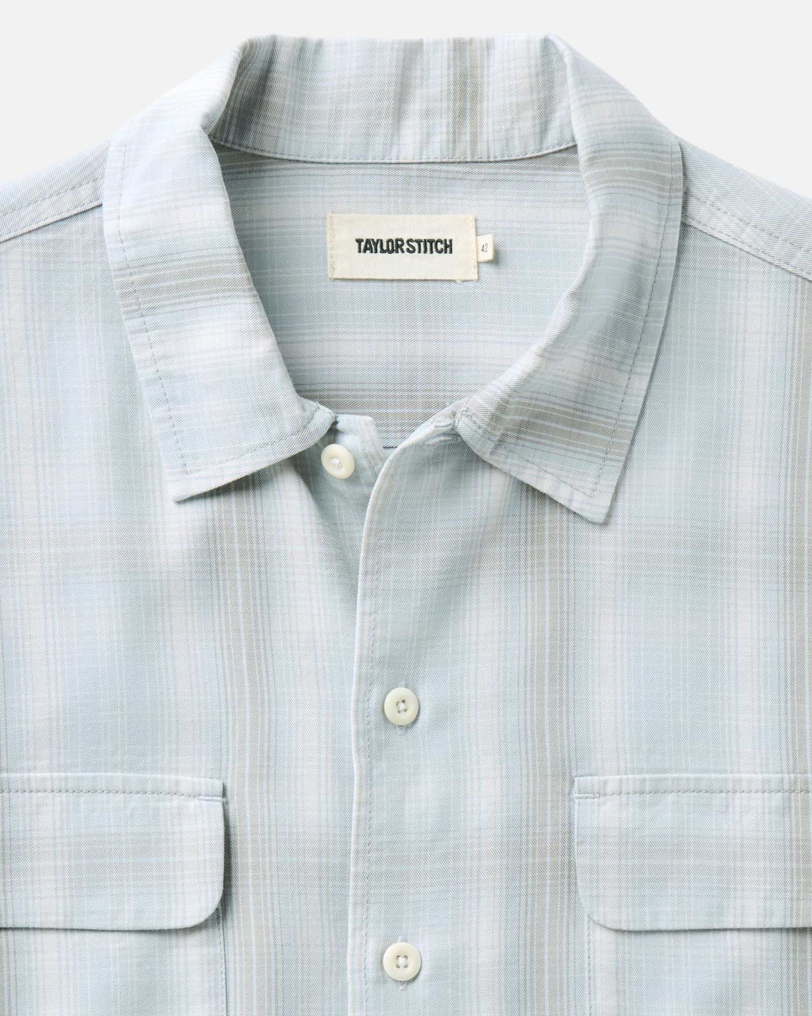 The Shore Shirt in Fog Check Lyocell | Modern Menswear by yycbvcnbmmnbm