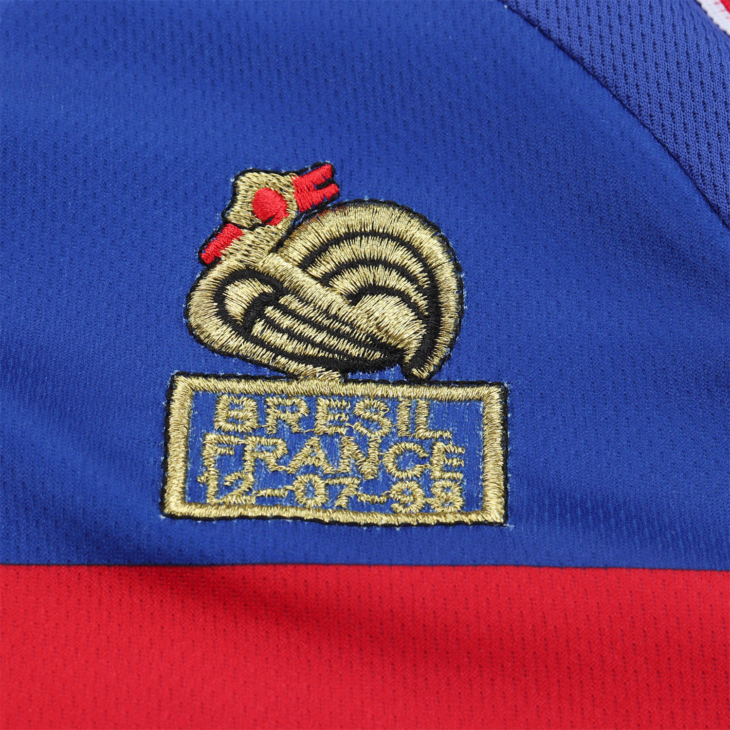AlphaJersey-Retro France 1998 Home Long Sleeves Kids Kit