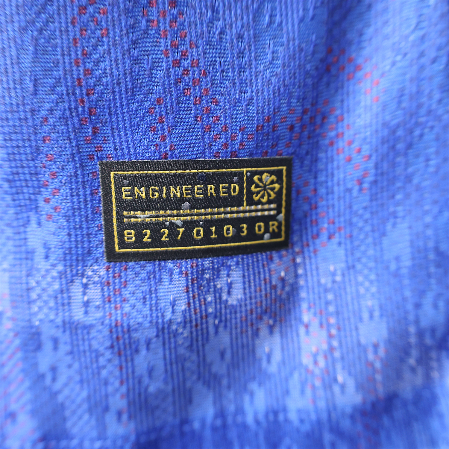 AlphaJersey-Barcelona 25-26 Blue Gradient and Red Shaped Pattern Pattern Jersey - Player Version