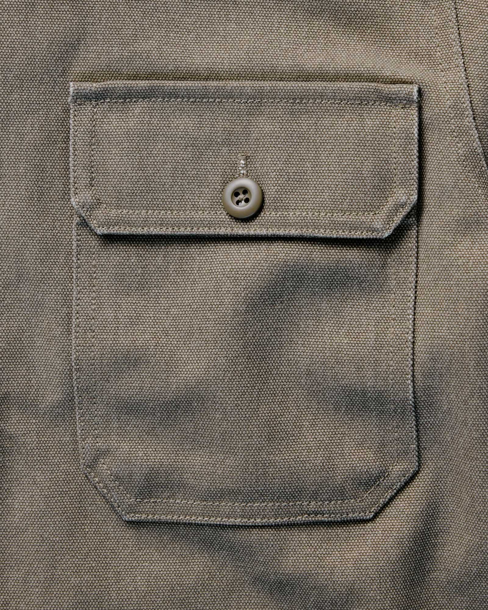 The Shop Shirt in Stone Chipped Canvas | Modern Menswear by yycbvcnbmmnbm