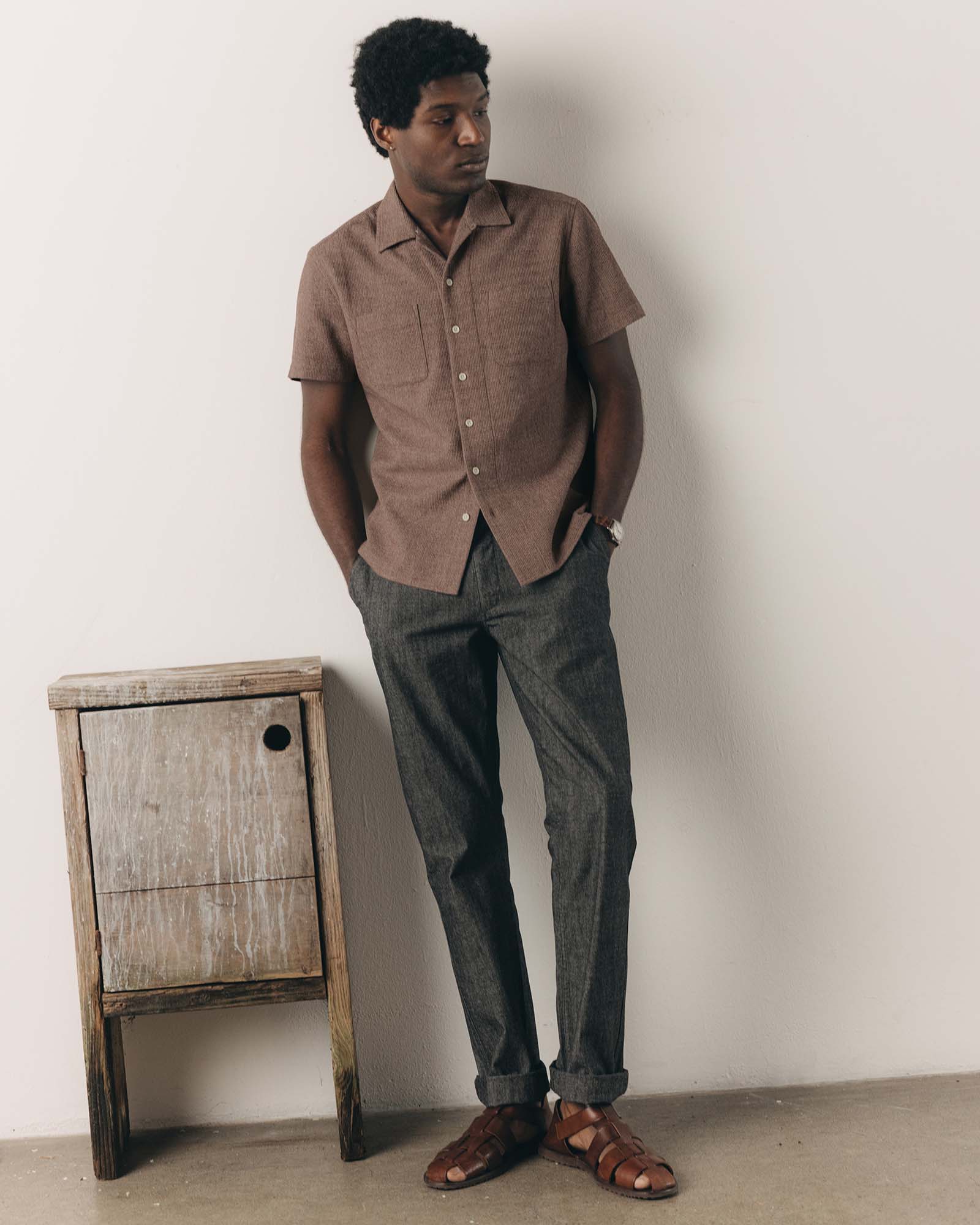 The Conrad Shirt in Port Twist | Modern Menswear by yycbvcnbmmnbm