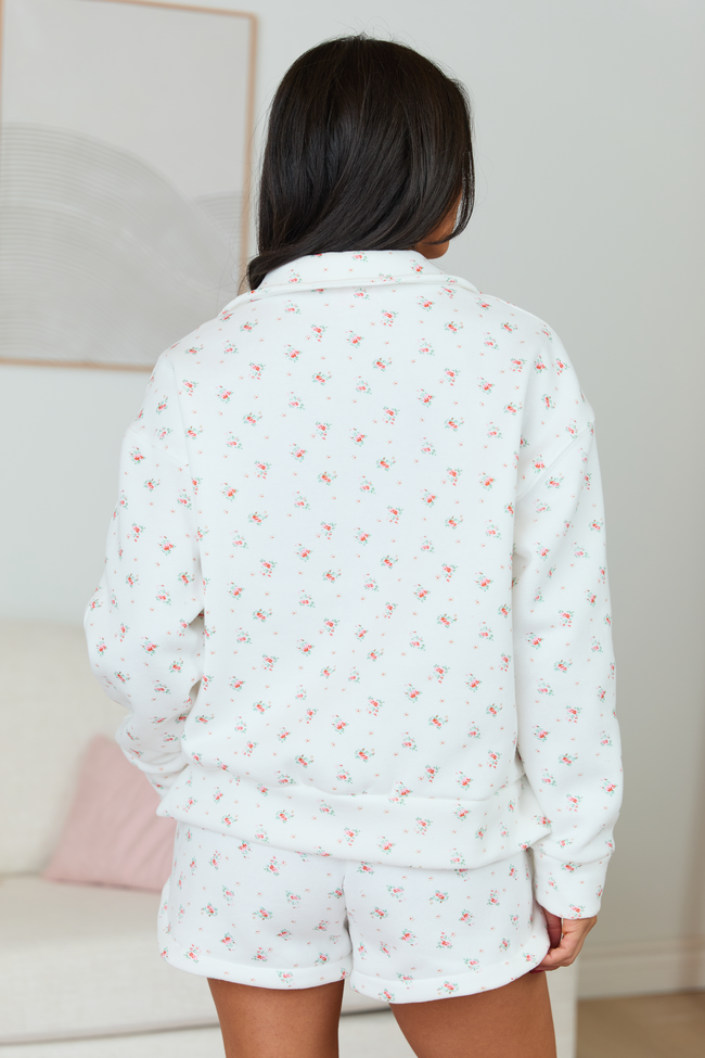 Morrison White Floral Pullover | Elegant Women's Fashion by coolavocek