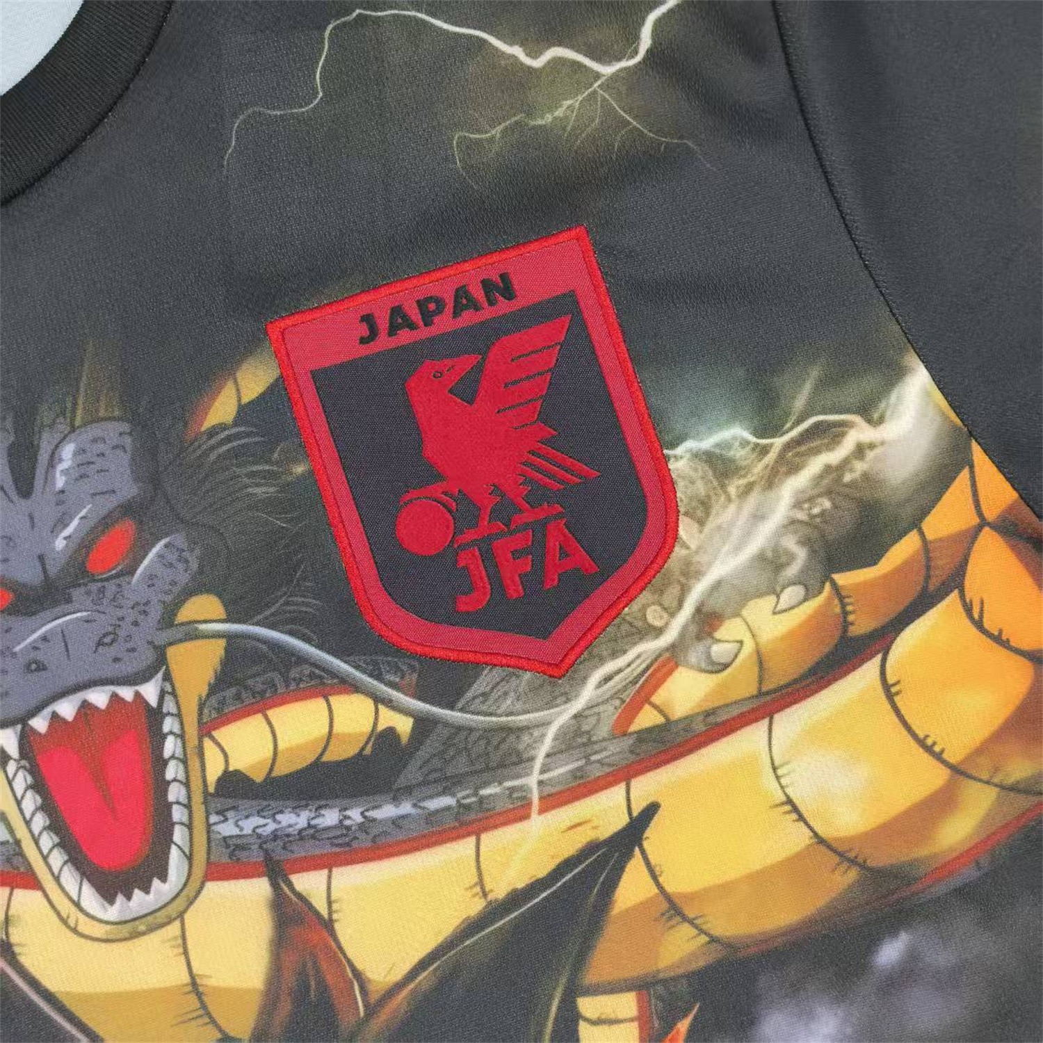 AlphaJersey-Japan 25-26 Black Goku And Shenron Special Jersey - Fans Version